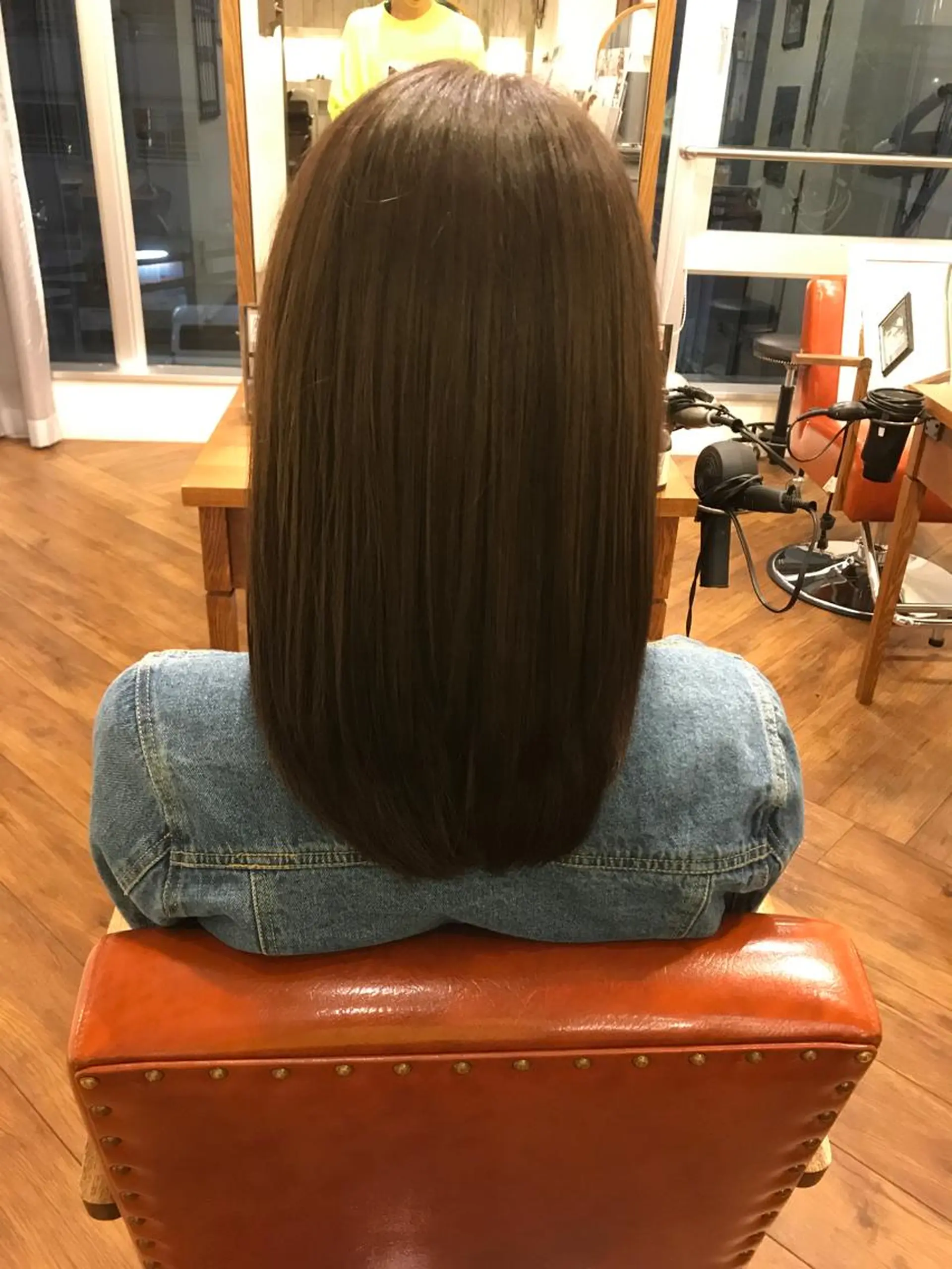 セミロング カラー THREE byKEEPのヘアスタイル