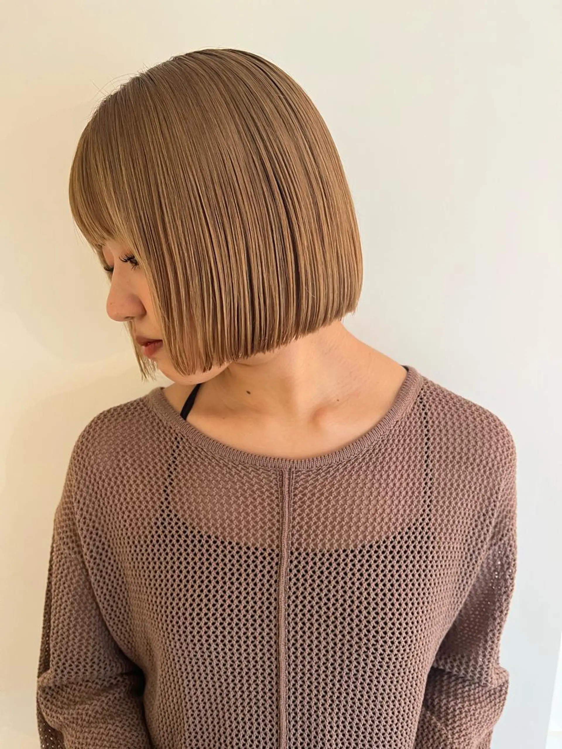 ミディアム ブリーチカラー🎀 韓国風/寺門美優のヘアスタイル