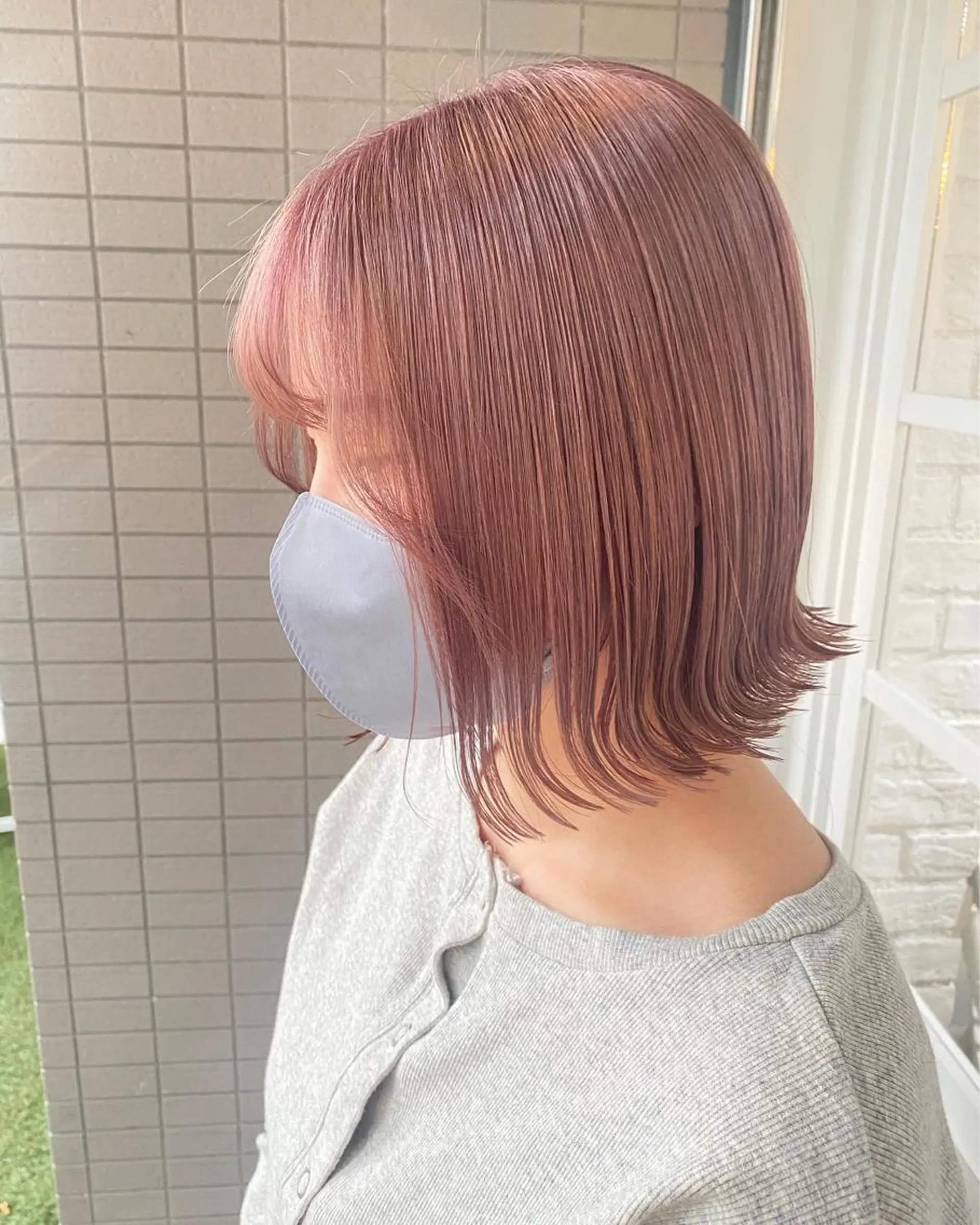 ミディアム カラー 韓国×髪質改善カラー 💎hinaのヘアスタイル