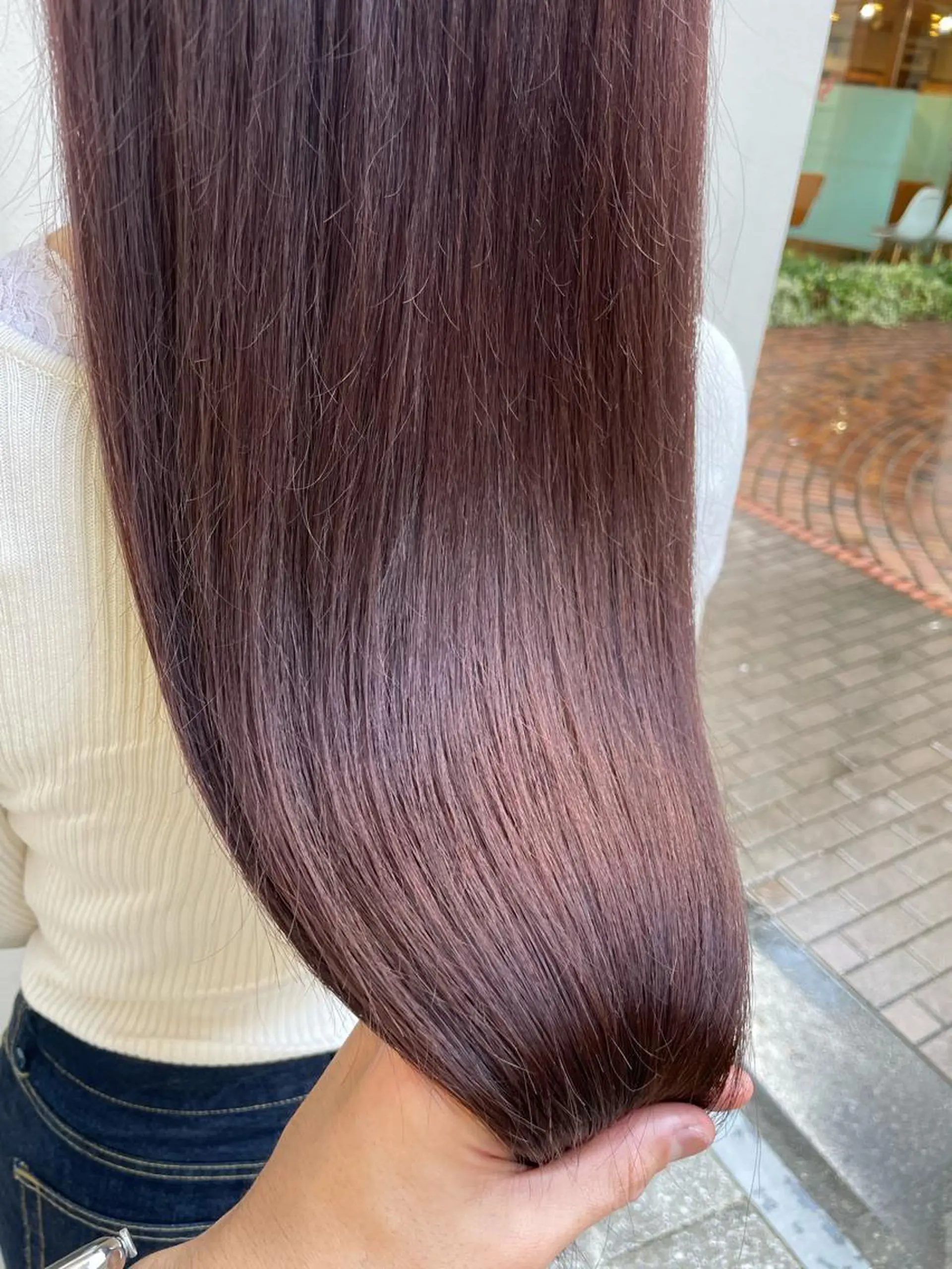 セミロング 髪質改善 カット ヘアカラー 縮毛矯正 トリートメント お気に入り数2.2万 🏆SHO🏆のヘアスタイル