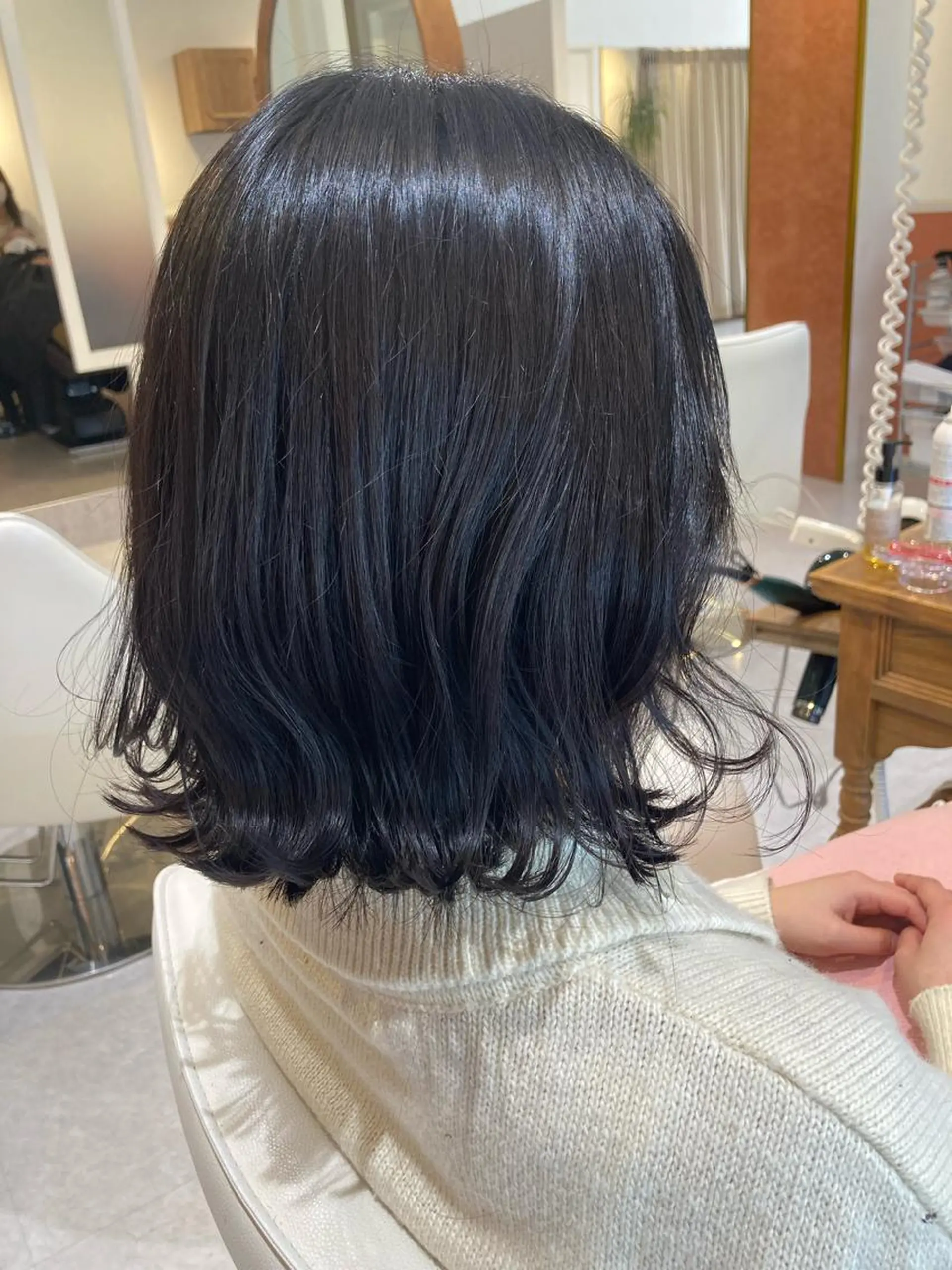ミディアム 山﨑 まなかのヘアスタイル