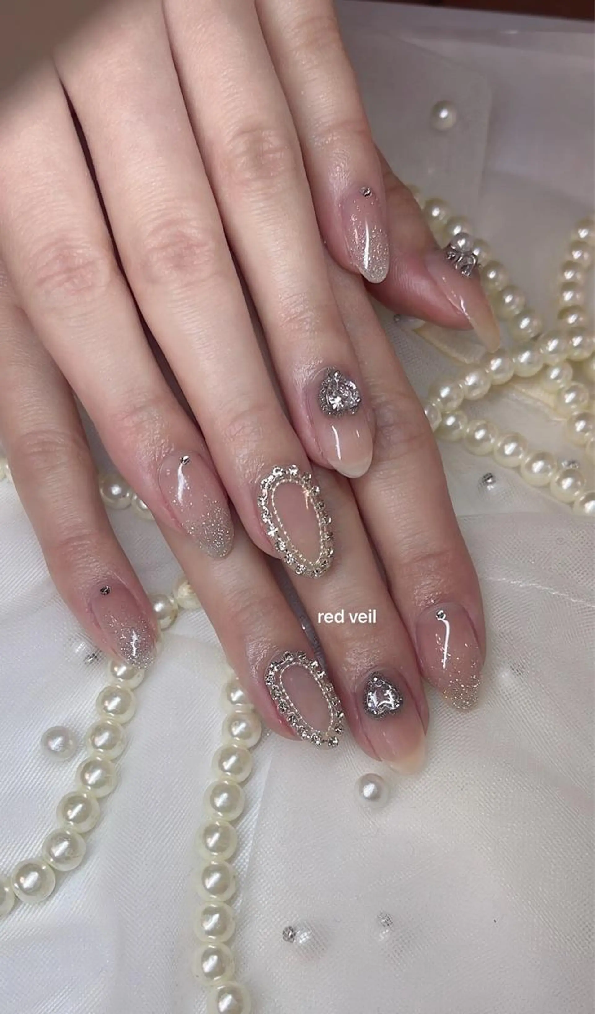 セミロング ネイル ハンドネイル 長さ出し専門 nynaのネイルデザイン