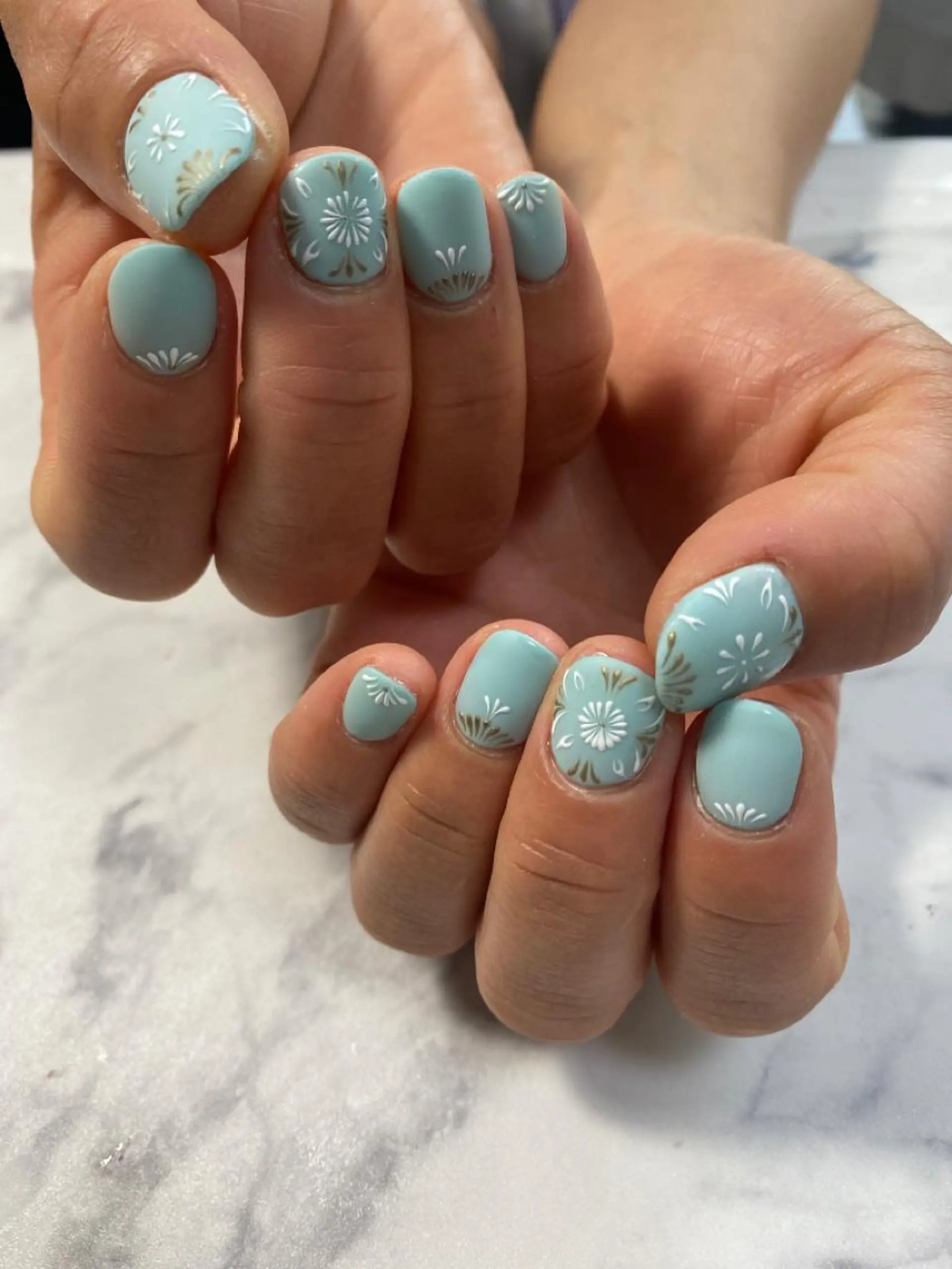 ネイル マットネイル ショートネイル ハンドネイル mellow mのネイルデザイン