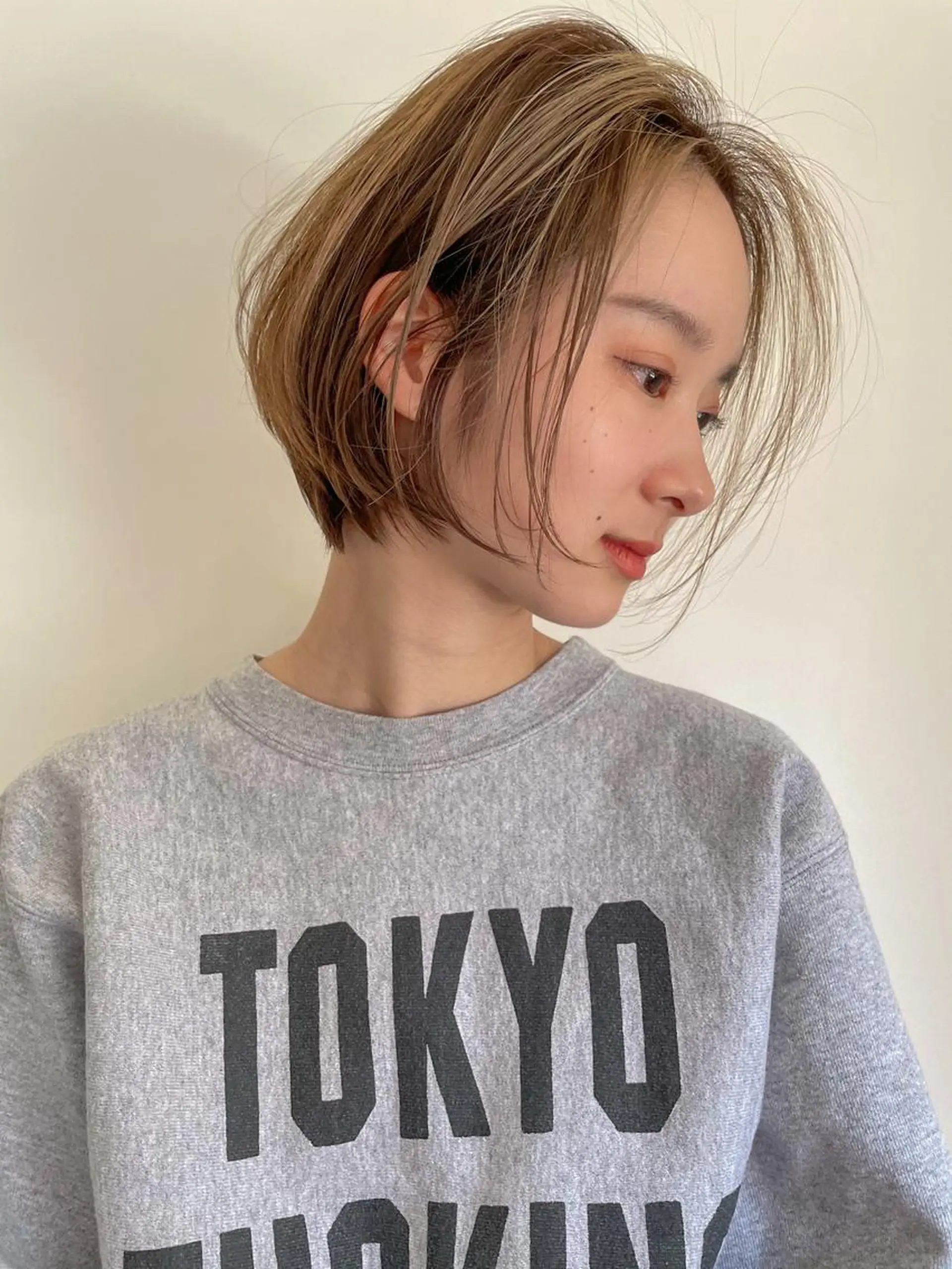 ショート ショートボブ ボブ ハイライト ショートヘア SALOWIN GINZARay2店所属・石澤 諒のヘアスタイル