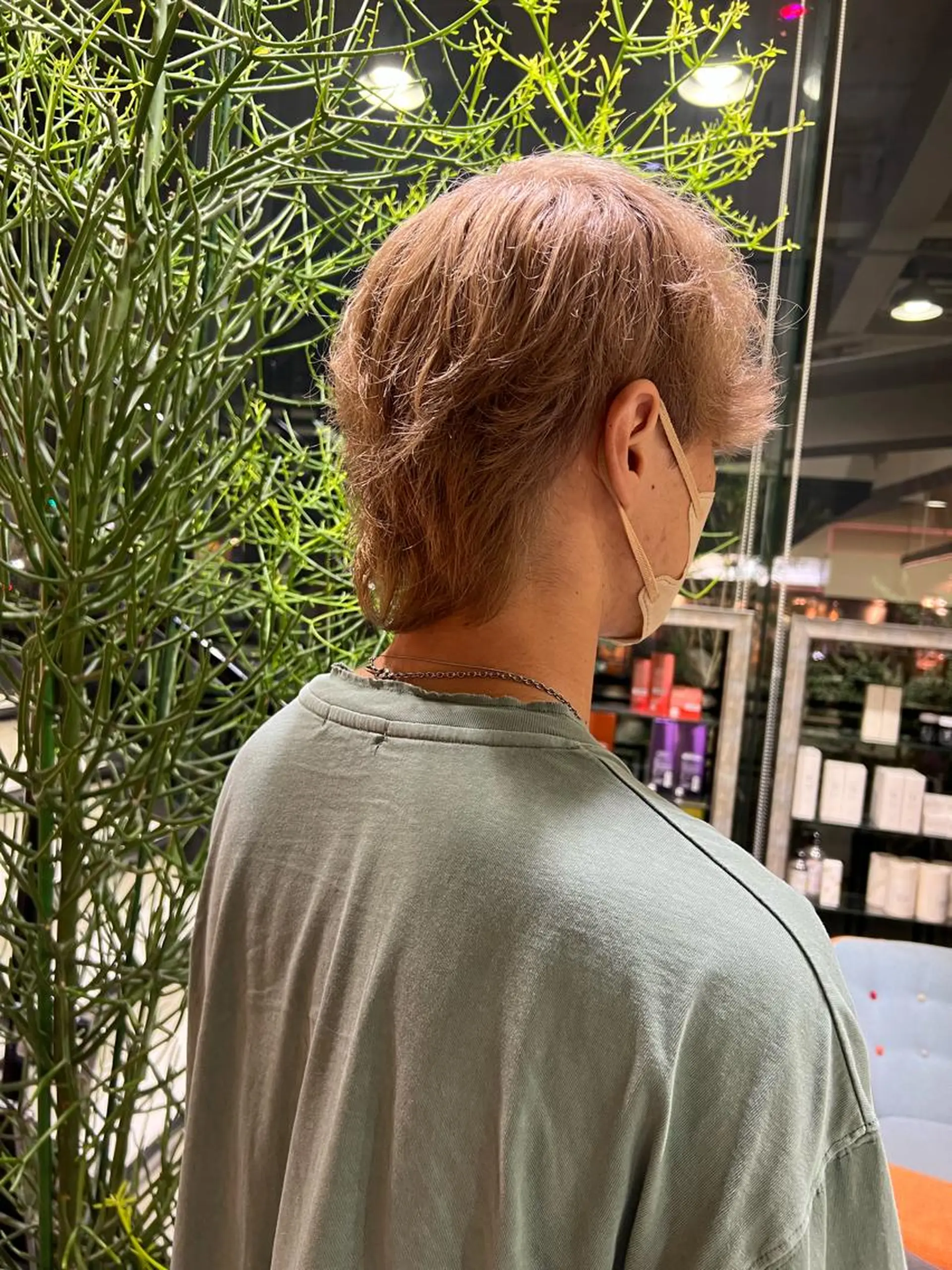 ショート カラー メンズ メンズブリーチ ベージュカラー ブリーチ ミルクティーベージュ メンズカット/柏/韓 国/メンズパーマ航太のヘアスタイル