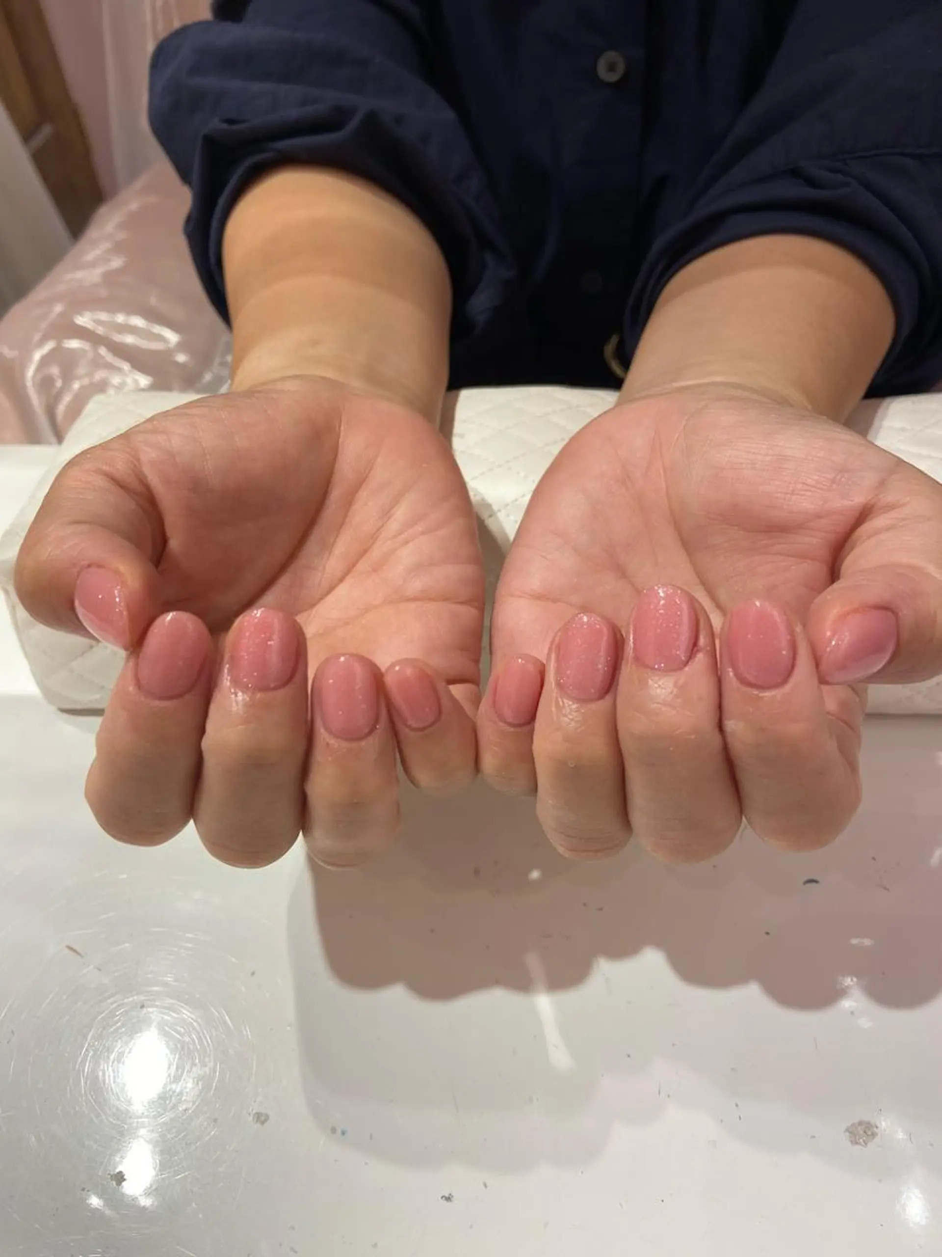 ネイル ラメ(グリッター) ピンク SHELL TOKYO所属・SHELLTOKYO idaのネイルデザイン