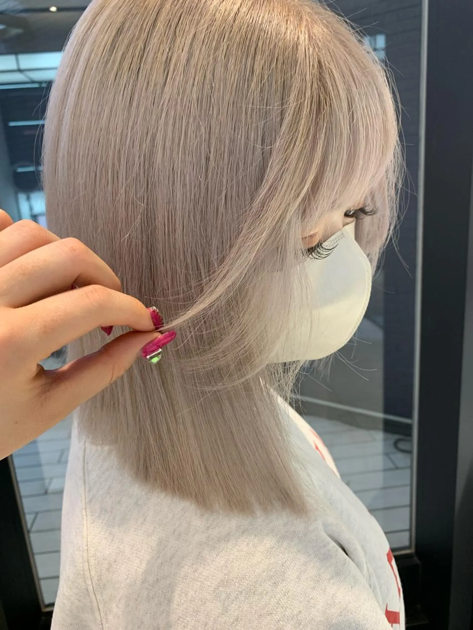 カラー ブロンド ホワイトブロンド ヘアカラー keen吉祥寺所属・🎀ハイトーンカラー ☆彡SAYAのヘアスタイル