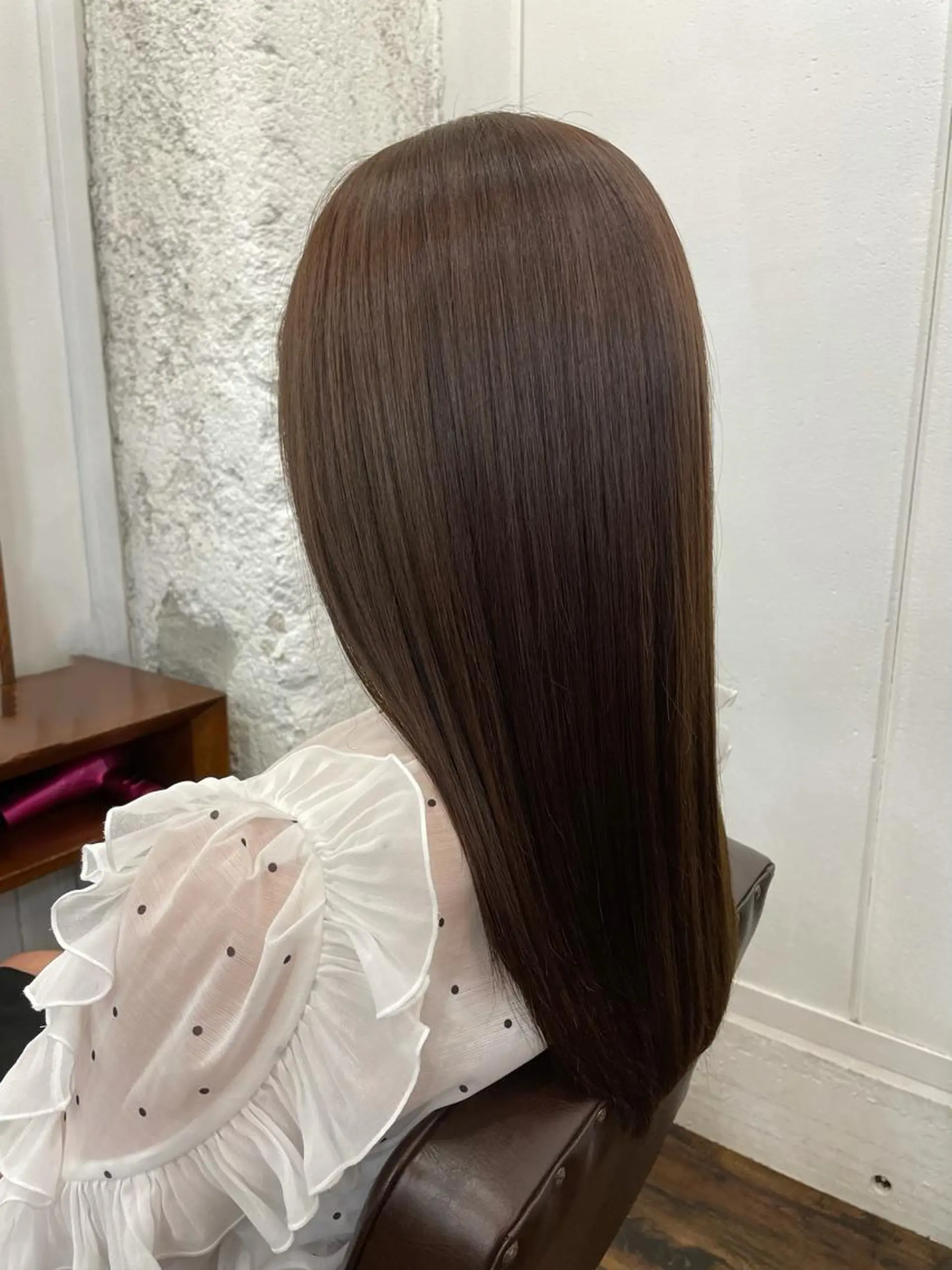 ロング パーマ 髪質改善 ストレートパーマ ツヤ美髪💐 髪質改善/高山愛来のヘアスタイル