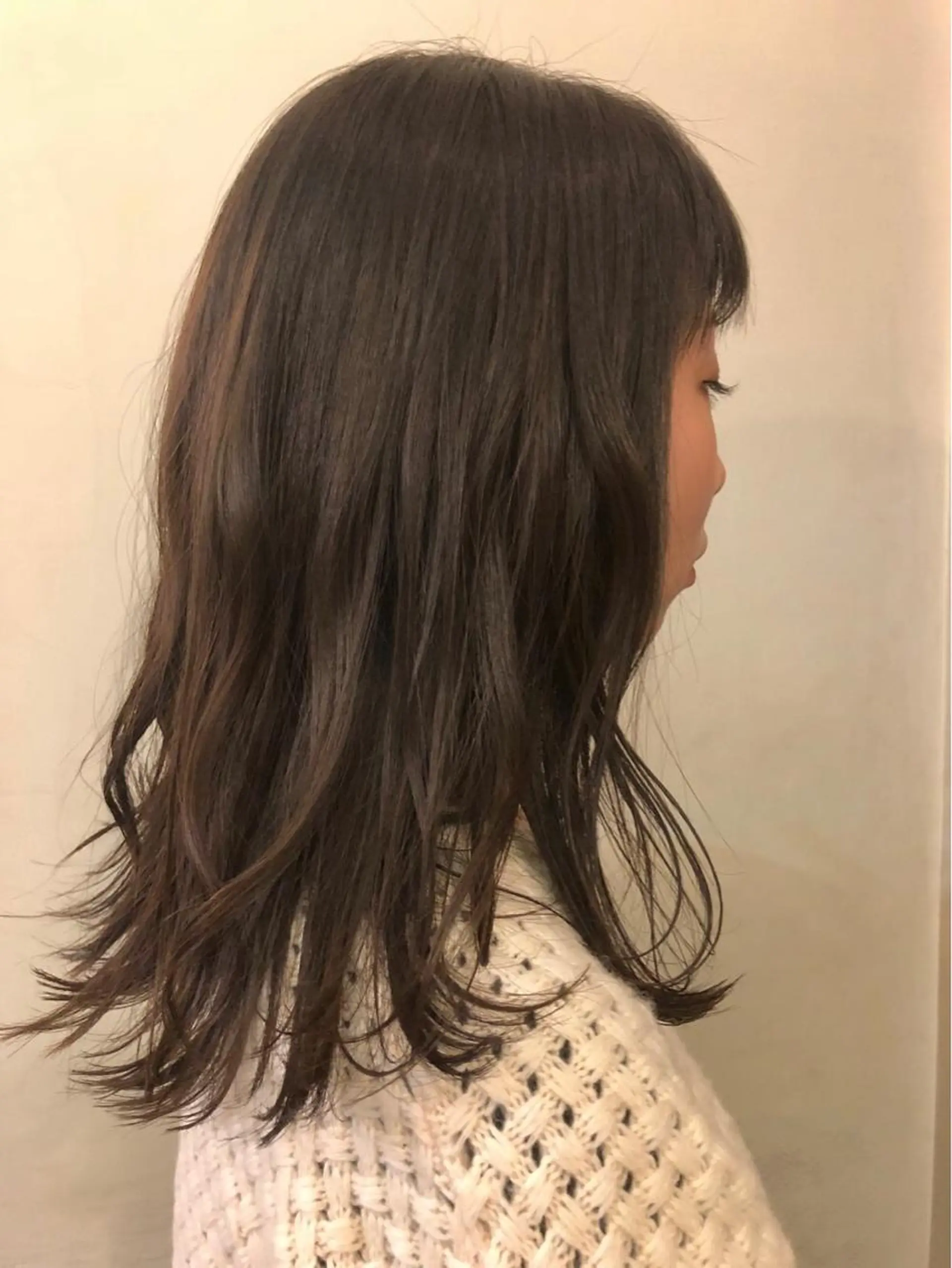 セミロング カット ヘアカラー トリートメント florent所属・蓬莱 美穂のヘアスタイル