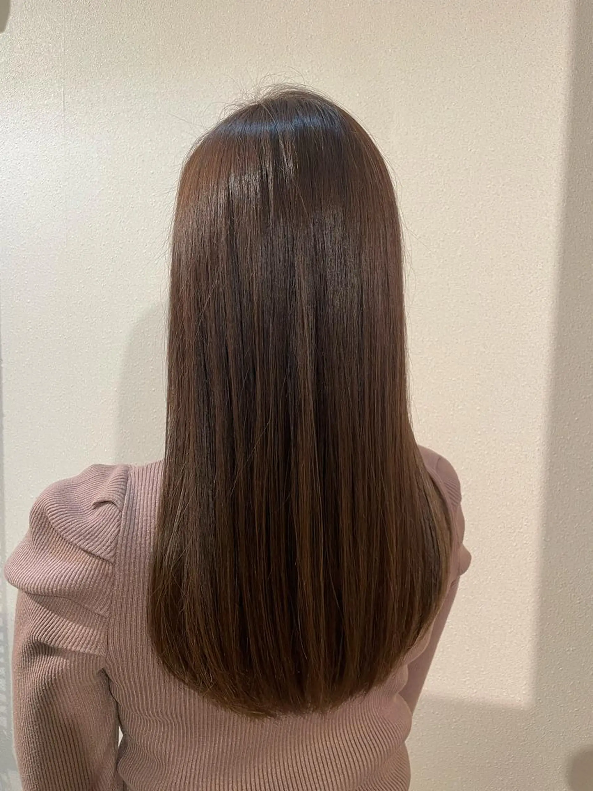 ロング カラー ベージュカラー 青田 明日海のヘアスタイル