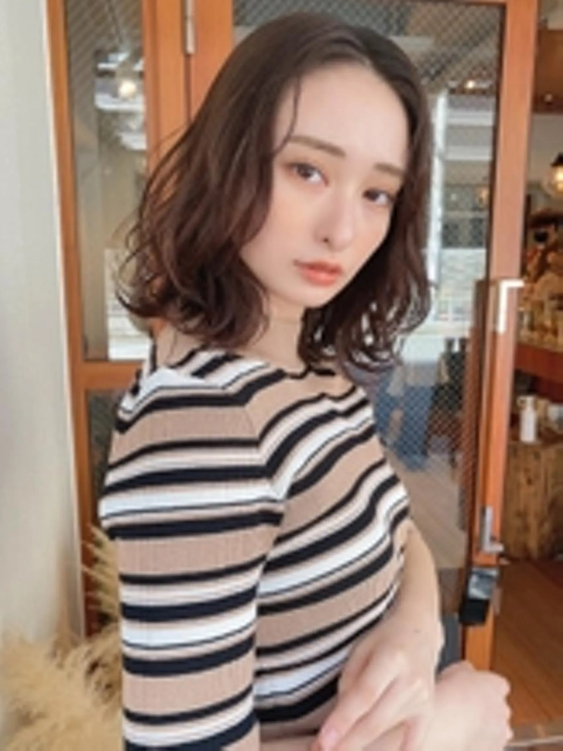 セミロング カラー 梅田茶屋町 Yutaのヘアスタイル