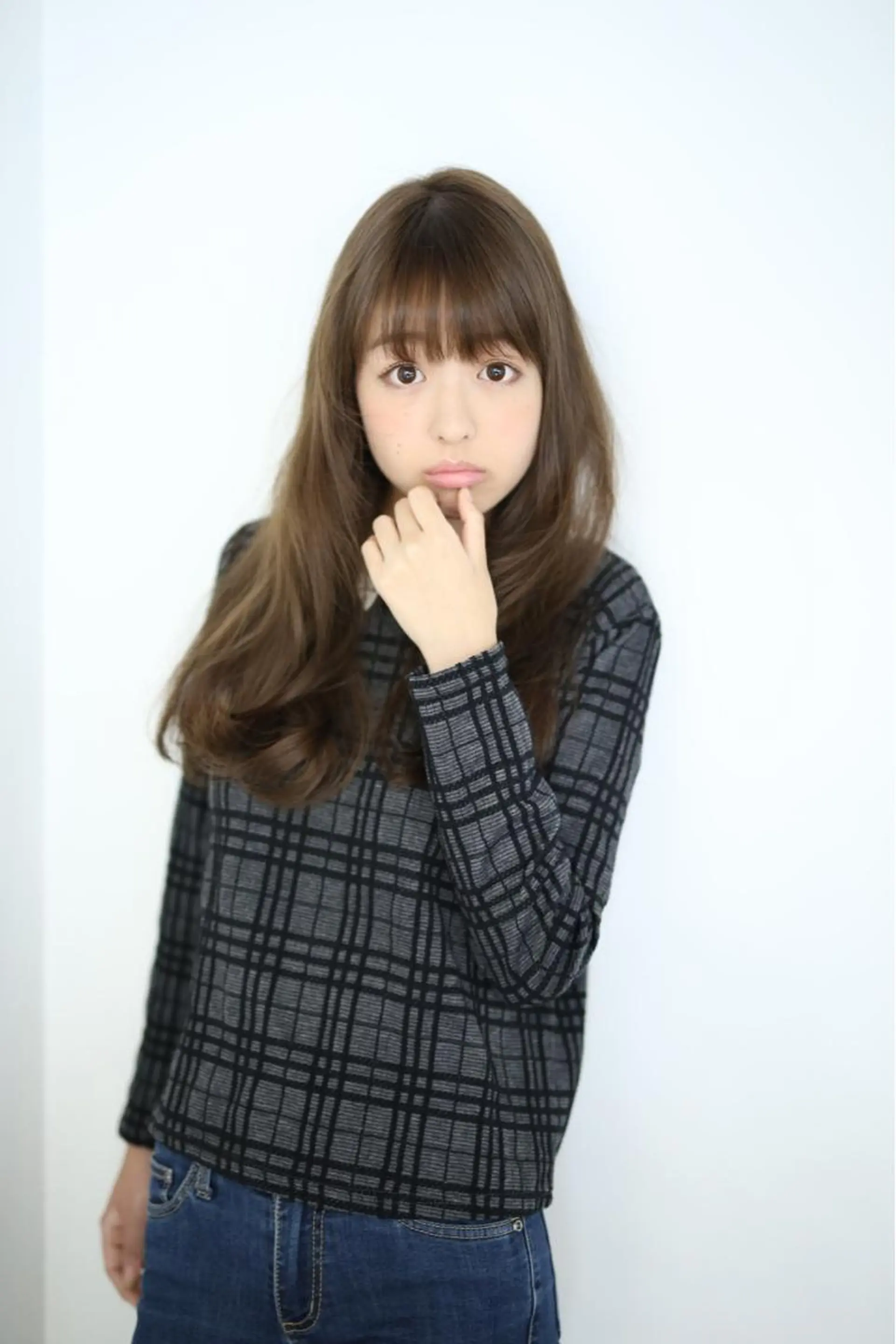 ロング カラー パーマ ヘアアレンジ メンズ キッズ マツエク・マツパ アイブロウ メンズハイライト 透明感カラー ハイライトカラー 眉カラー ハイライト Endearing 銀座/レイヤーカットのヘアスタイル