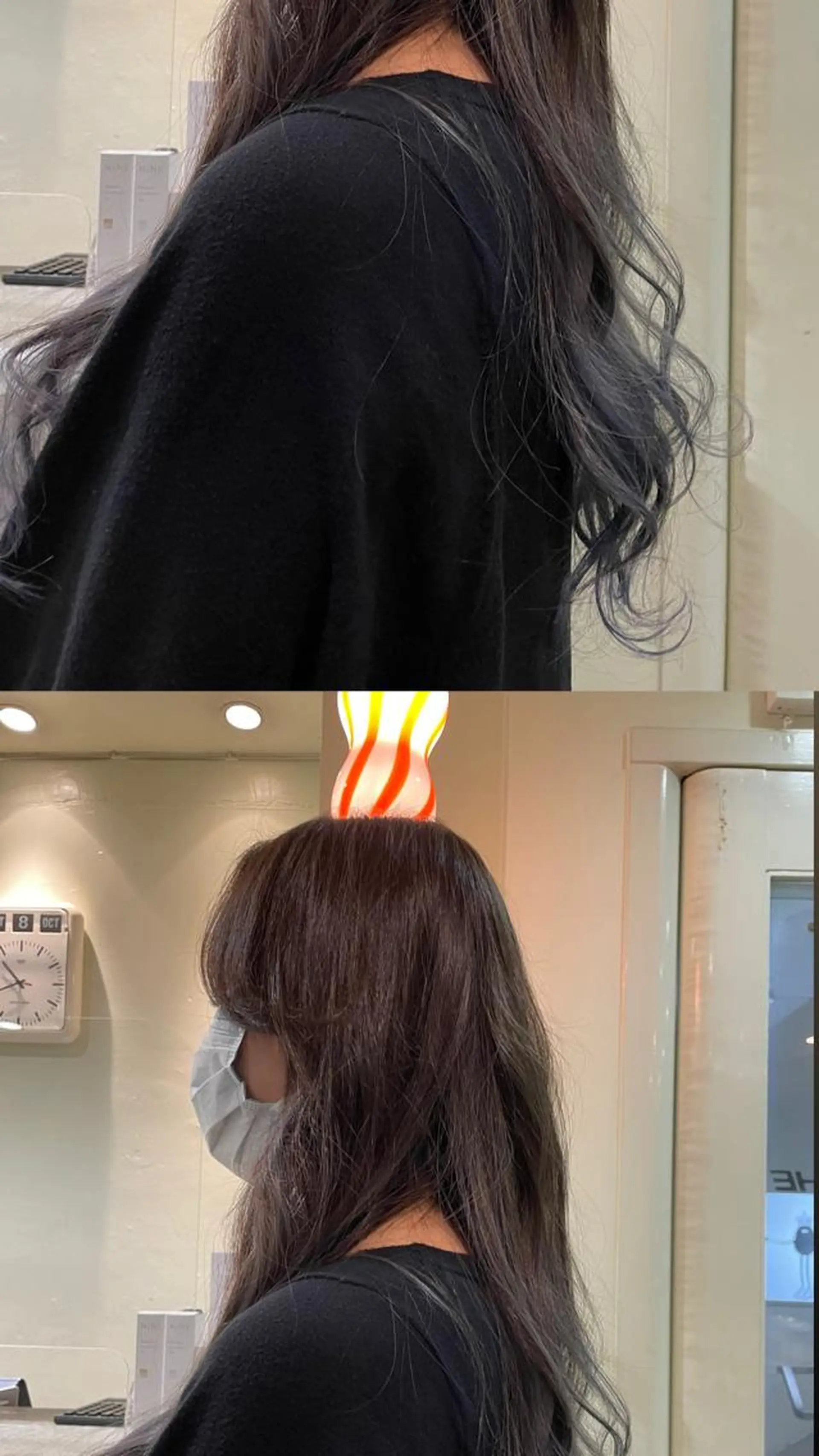 ロング カラー 丸山 愛万音のヘアスタイル