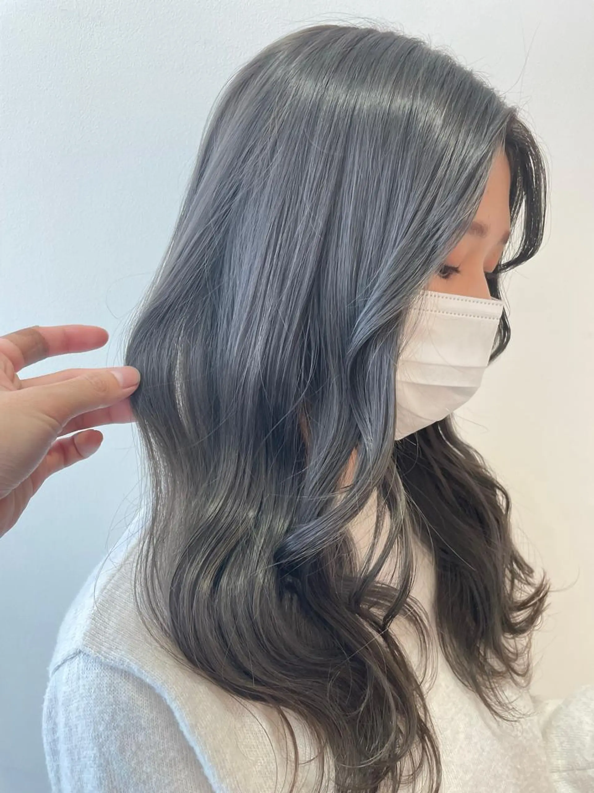 ロング カラー 増渕 駿介のヘアスタイル