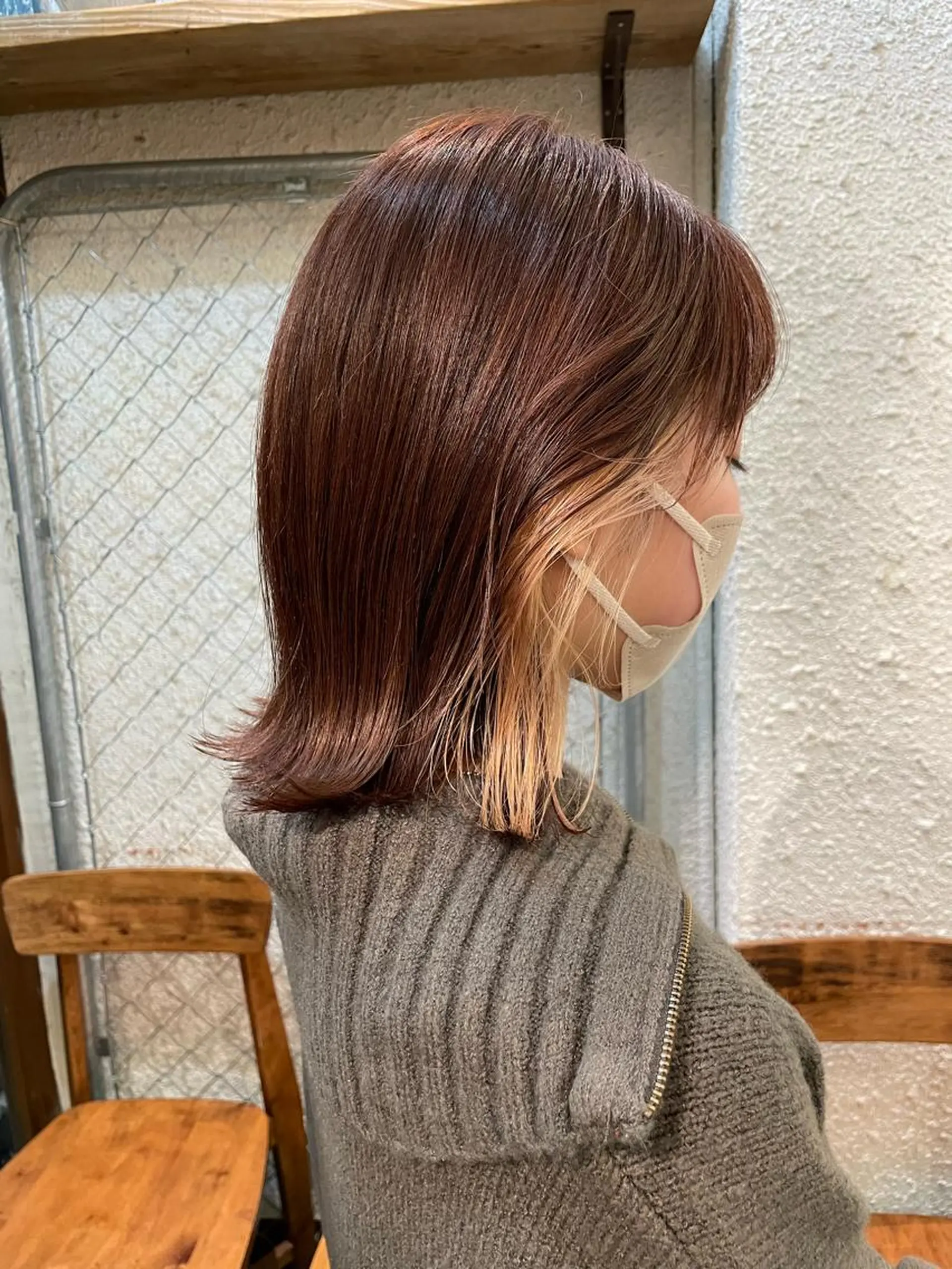 ミディアム カラー ヘアカラー トリートメント SALOWIN下北沢所属・hazuki 🌝のヘアスタイル