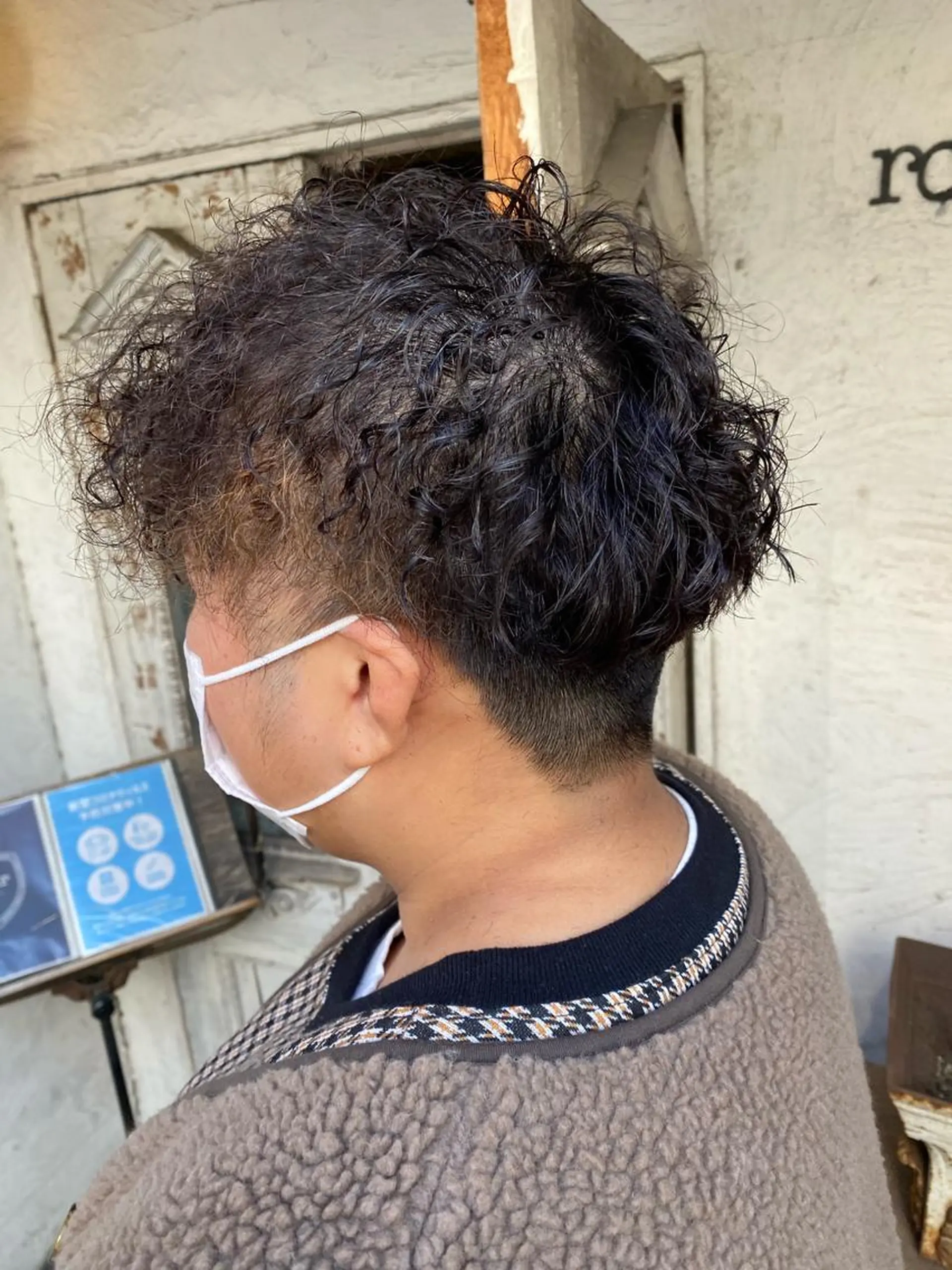 ショート パーマ メンズ お任せヘア☘️☘️ 及川渚のヘアスタイル