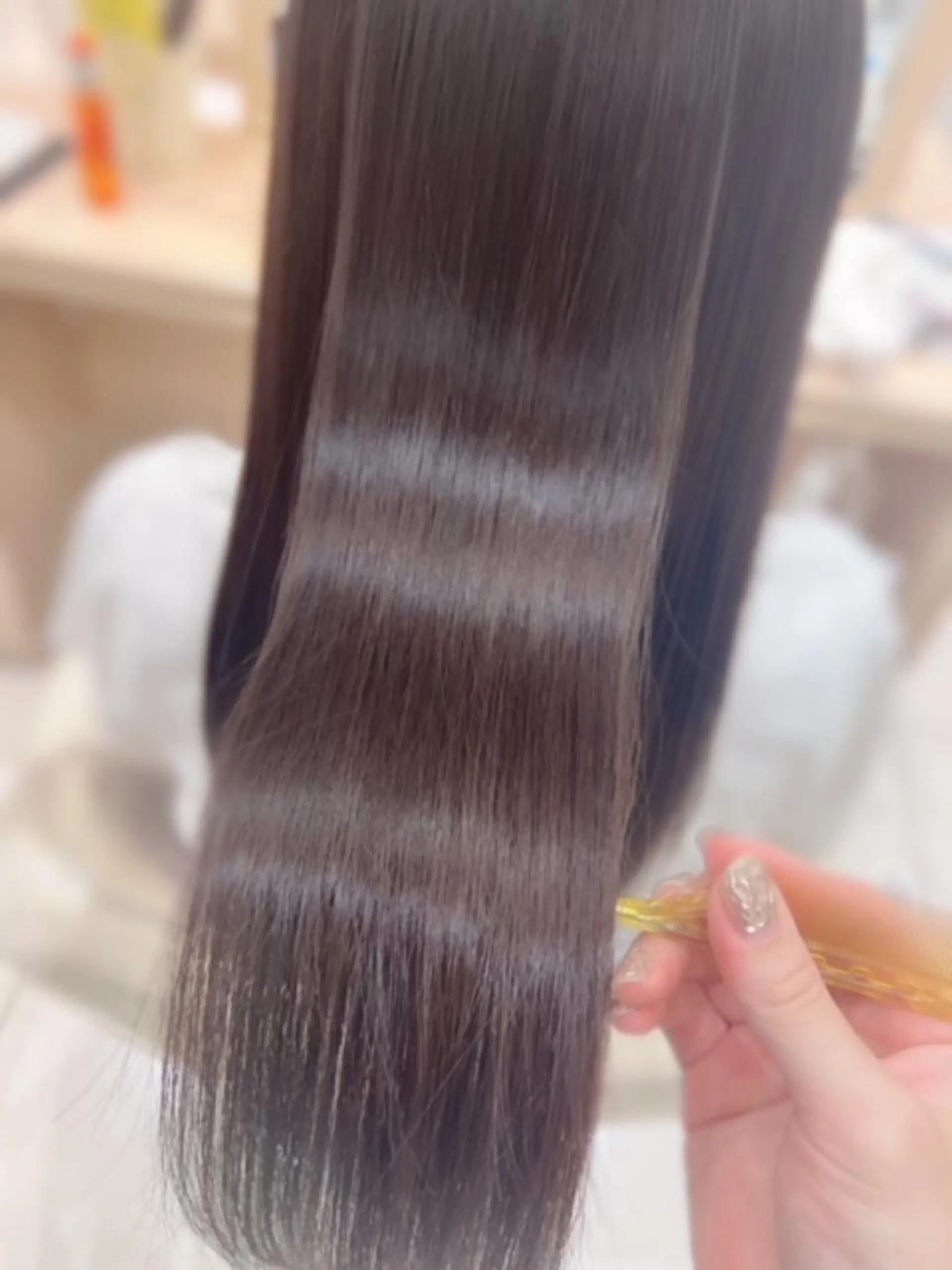 ロング パーマ 縮毛矯正 縮毛矯正 上村 夢斗のヘアスタイル