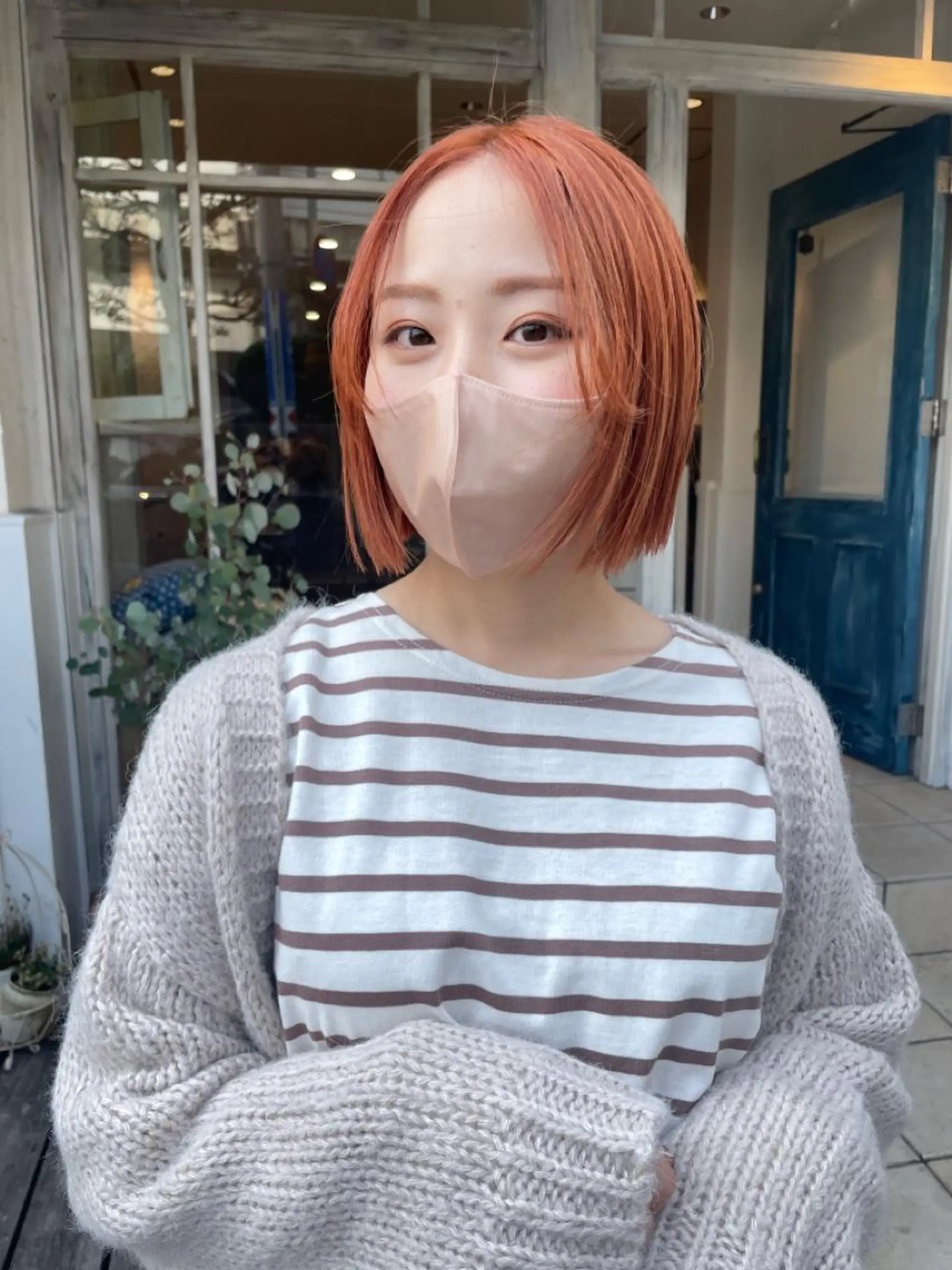 ショート カラー 🙃 透明感カラー/ボブのヘアスタイル