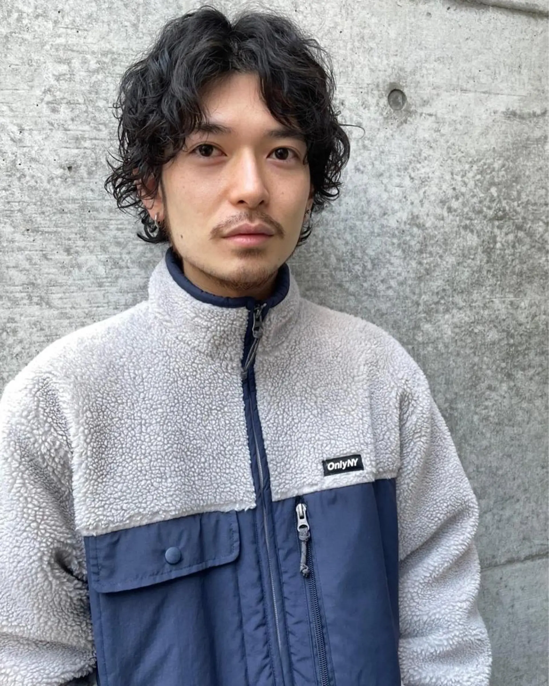 ミディアム カラー パーマ メンズ カット パーマ トリートメント 南堀江🌿パーマ Tetsu【テツ】のヘアスタイル