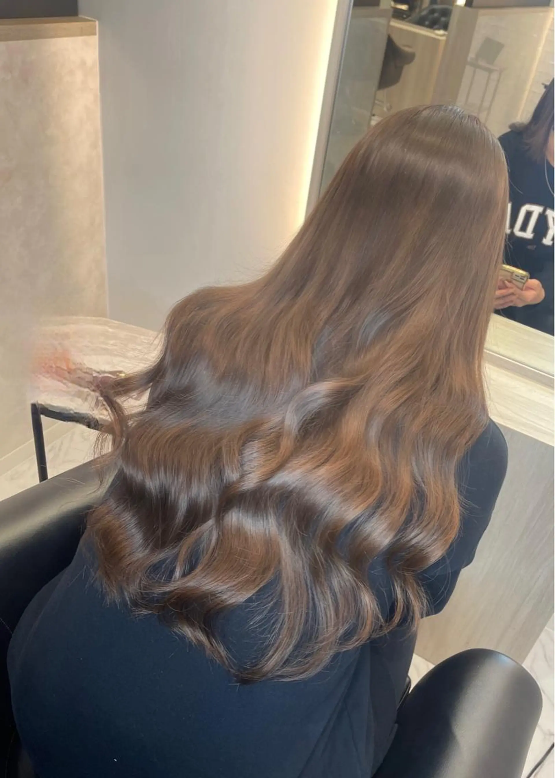 ロング カラー カット ヘアカラー トリートメント &chaLme   心斎橋所属・emi/髪質改善/ 韓国風/艶カラーのヘアスタイル