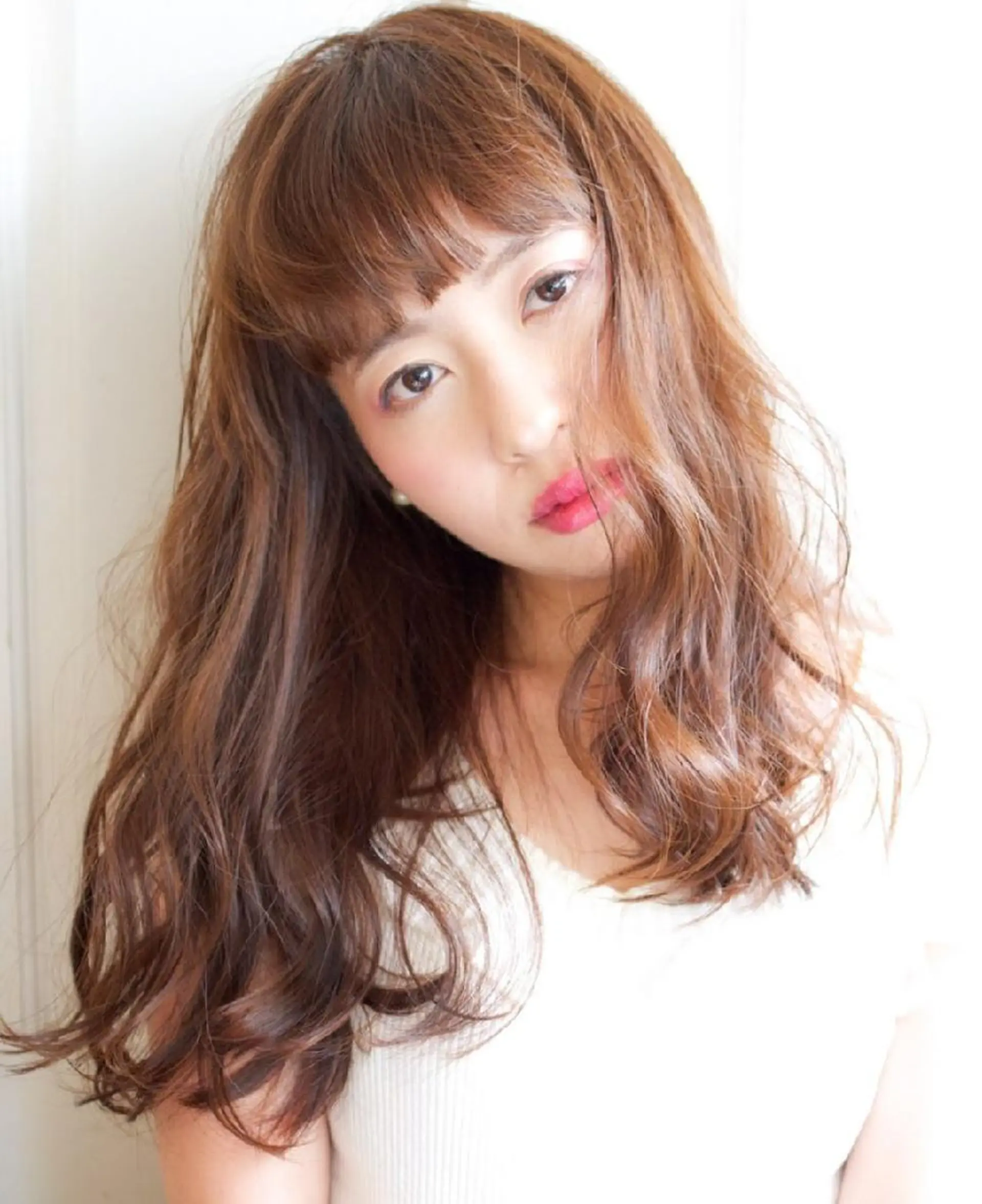 カラー セミロング カット トリートメント HAIR WORKS HELM所属・ショート✨ボブ✨代表 新田見美仁のヘアスタイル