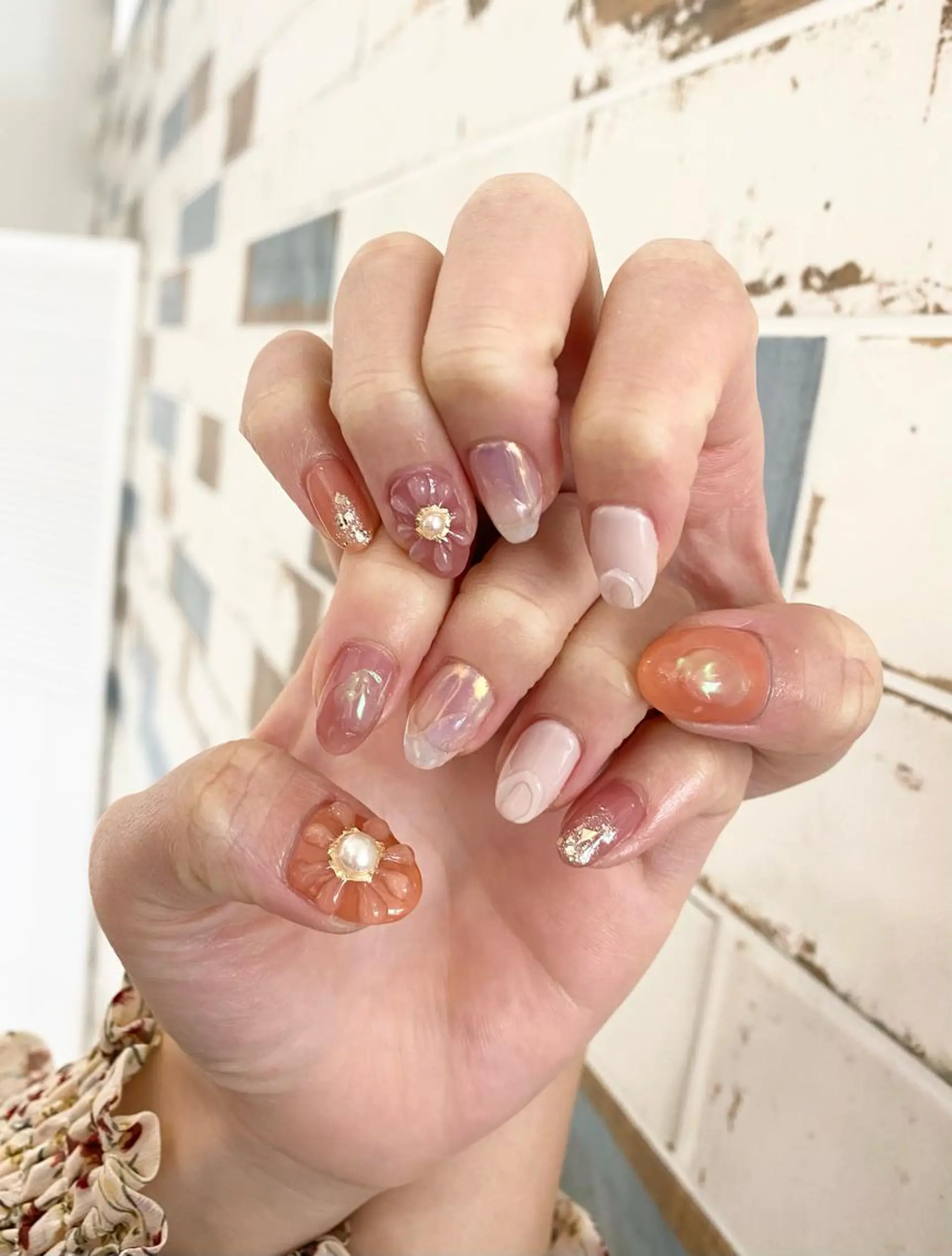 ネイル ニュアンスネイル ぷっくりネイル ハンドネイル フジタ エリカのネイルデザイン