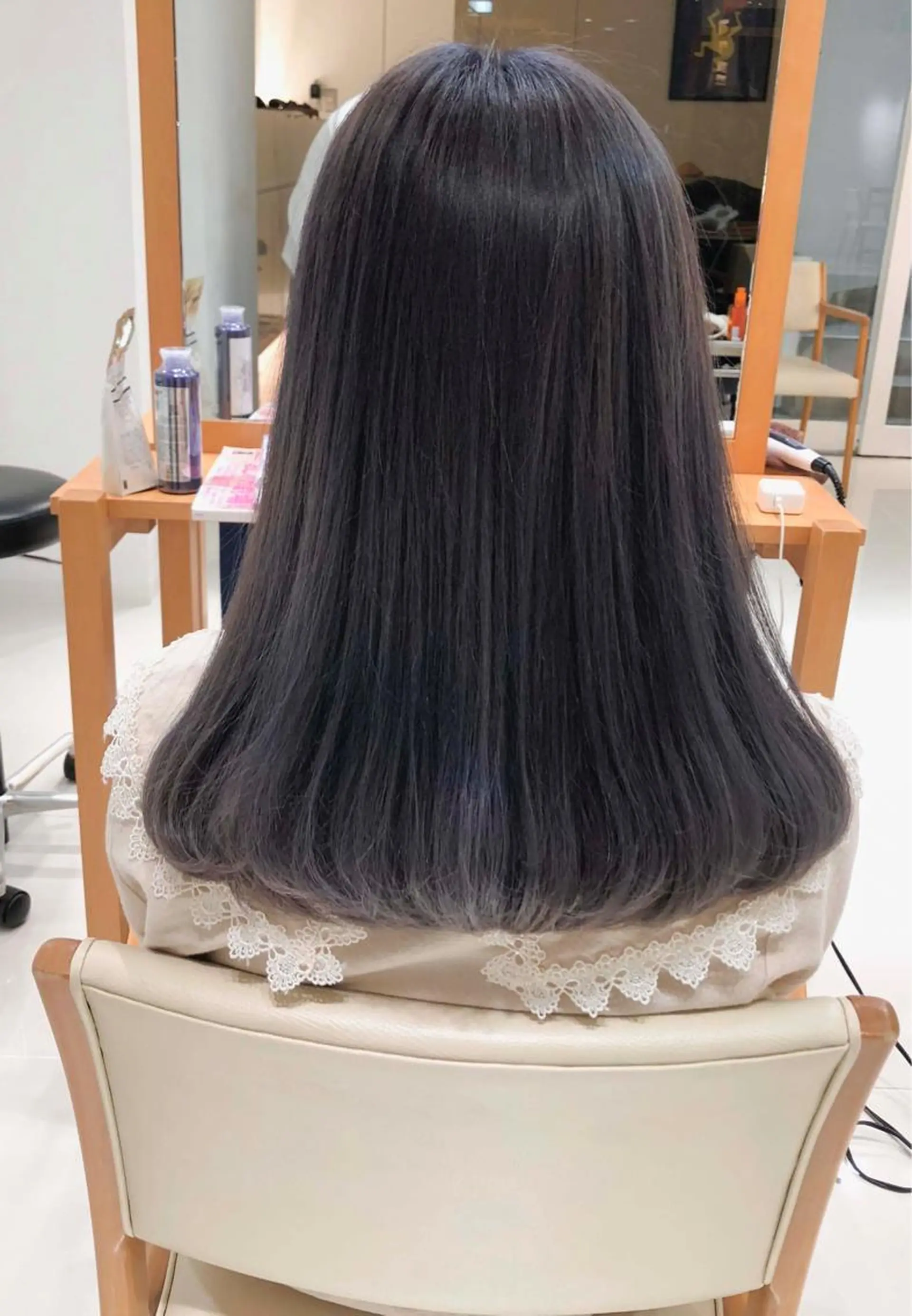 ロング カラー グレージュ Days 透明感カラーのヘアスタイル