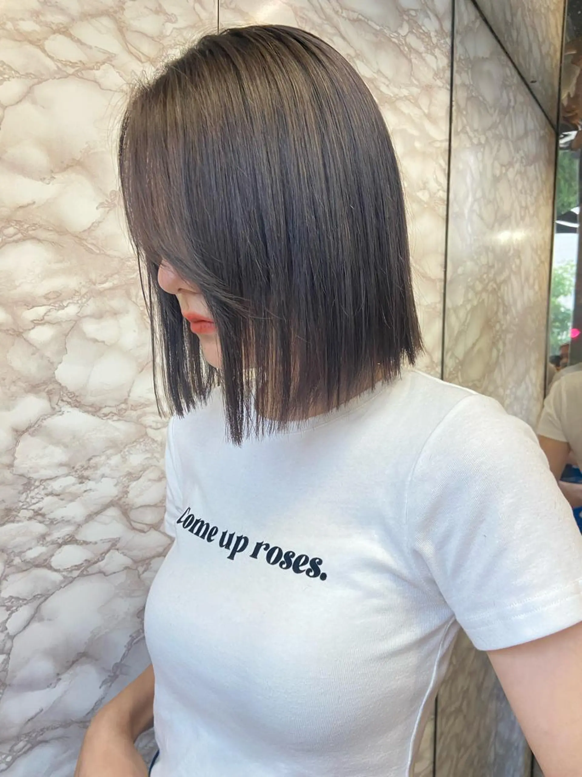 ミディアム ヘアカラー トリートメント ヘアセット 地毛風艶カラー🌿 喜多夏海のヘアスタイル