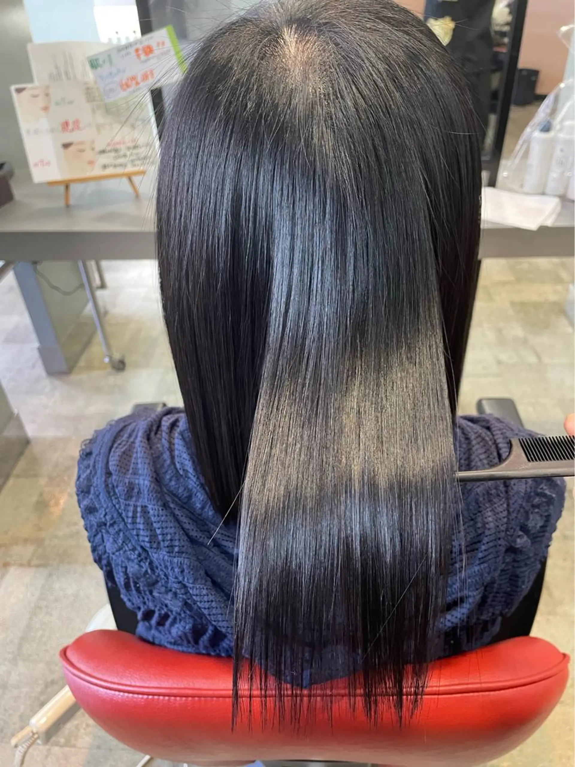 ミディアム 髪質改善 ひなの/艶髪/ 白髪染め/髪質改善のヘアスタイル