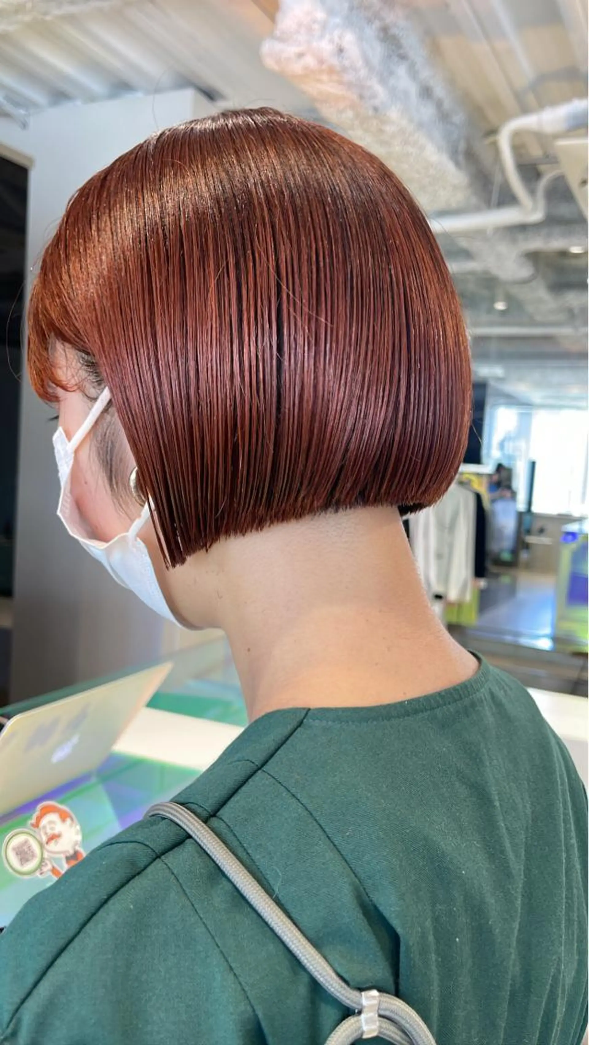 ショート ボブ カット ヘアカラー トリートメント oma　袮次金 鈴香のヘアスタイル