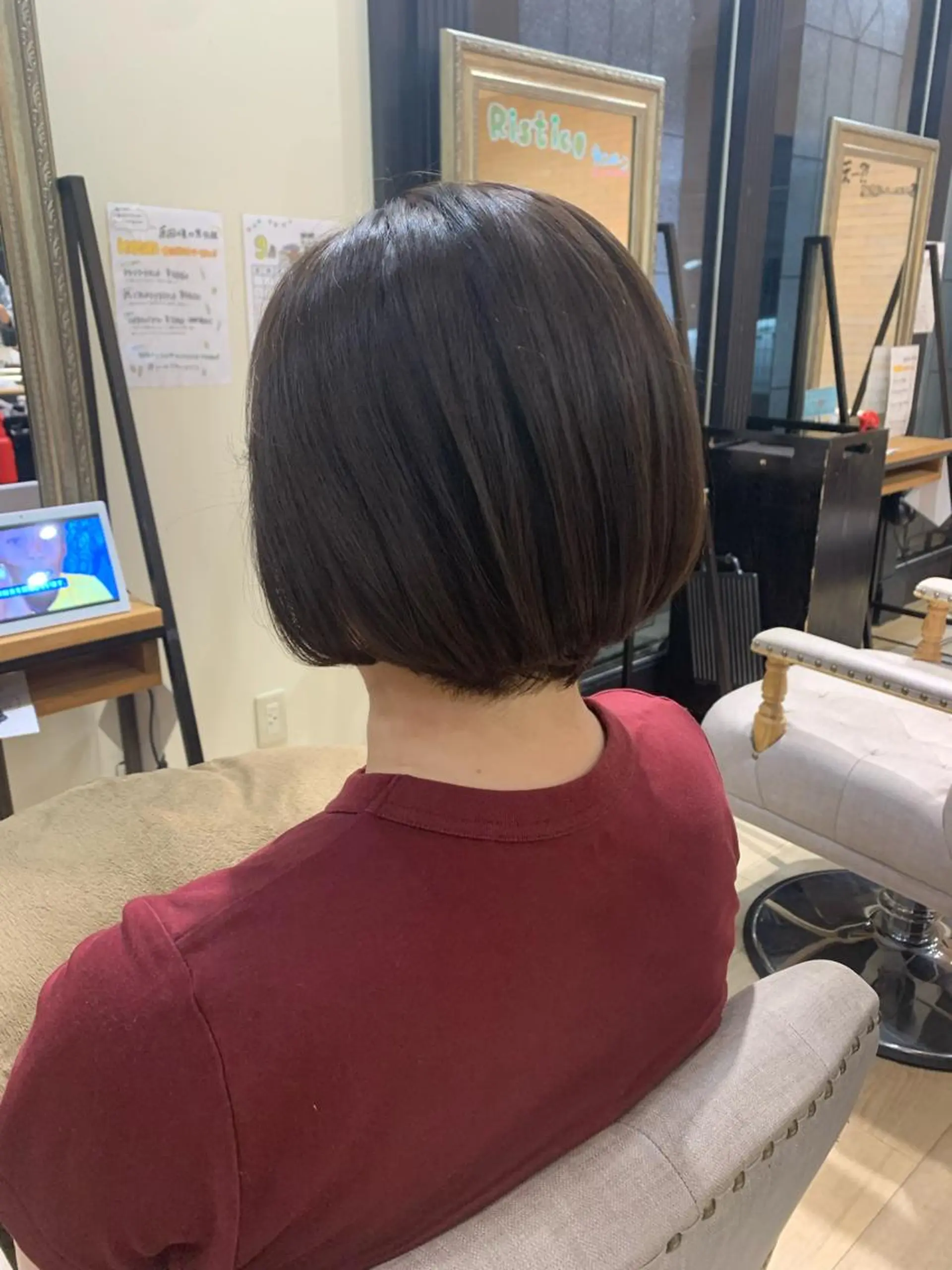 ショート カラー ショートボブ アッシュ アッシュグレー アッシュグレージュ グレージュ カット ヘアカラー トリートメント 艶髪レイヤー上田 紗也🇰🇷💗のヘアスタイル