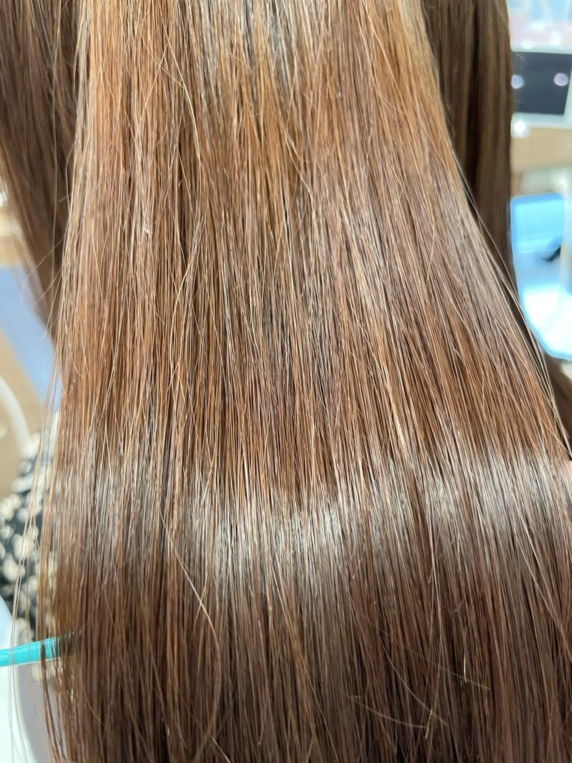 ミディアム パーマ 縮毛矯正 福島成美/髪質改善 縮毛矯正/カラーのヘアスタイル