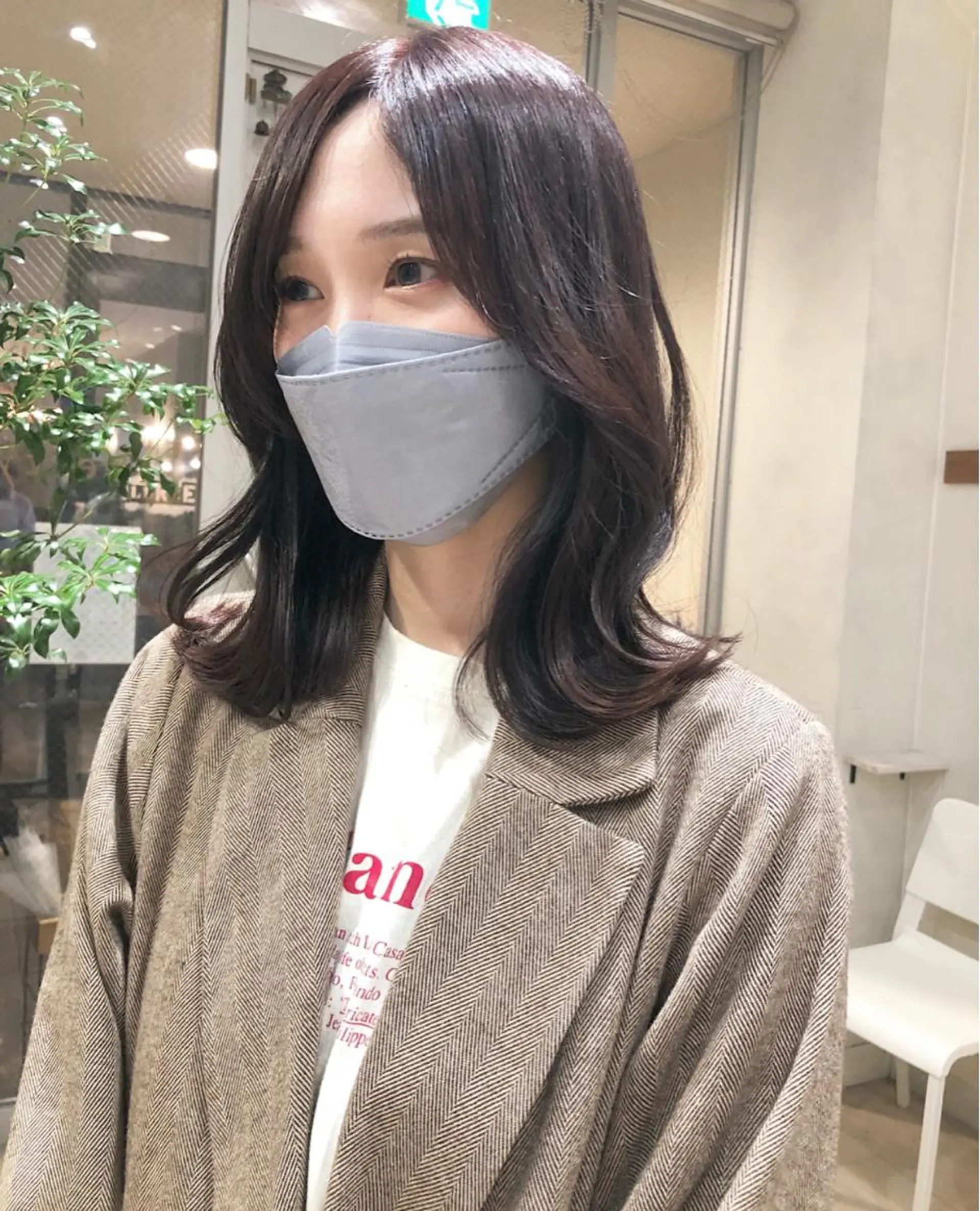 ミディアム カラー nakahara madokaのヘアスタイル