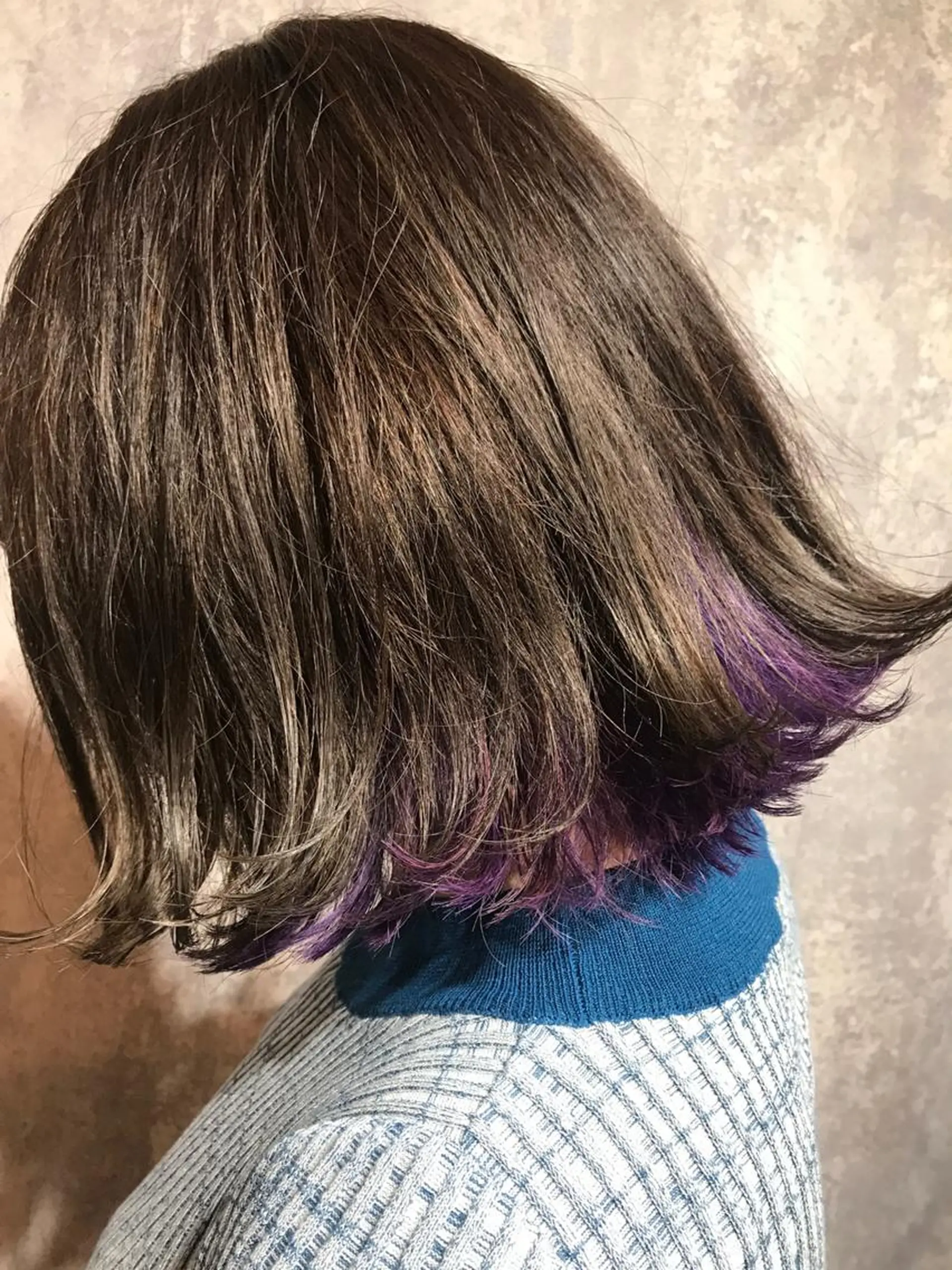 ミディアム カラー ラベンダーカラー vato マンツーマンサロンのヘアスタイル