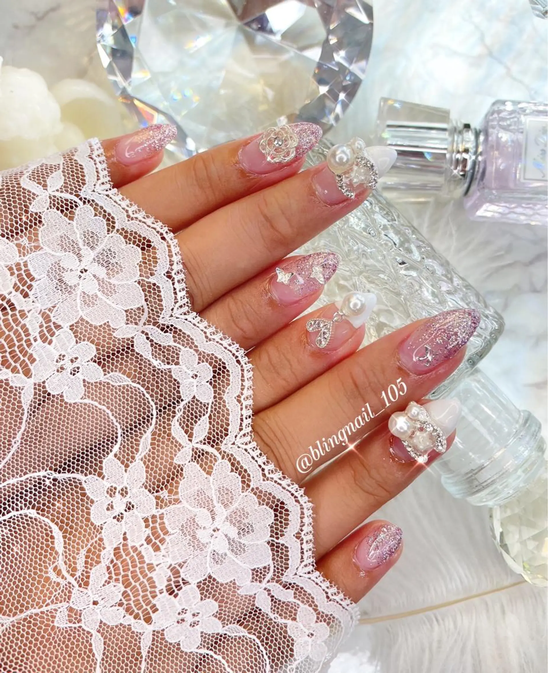 ネイル 23時まで❤︎韓国、 ワンホンネイルのネイルデザイン