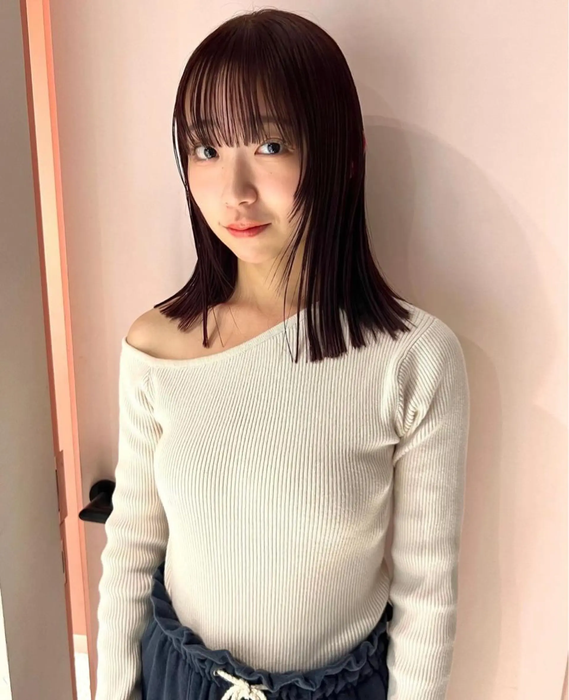 セミロング カラー ピンクカラー 丹治 一輝ボブ/ショートのヘアスタイル