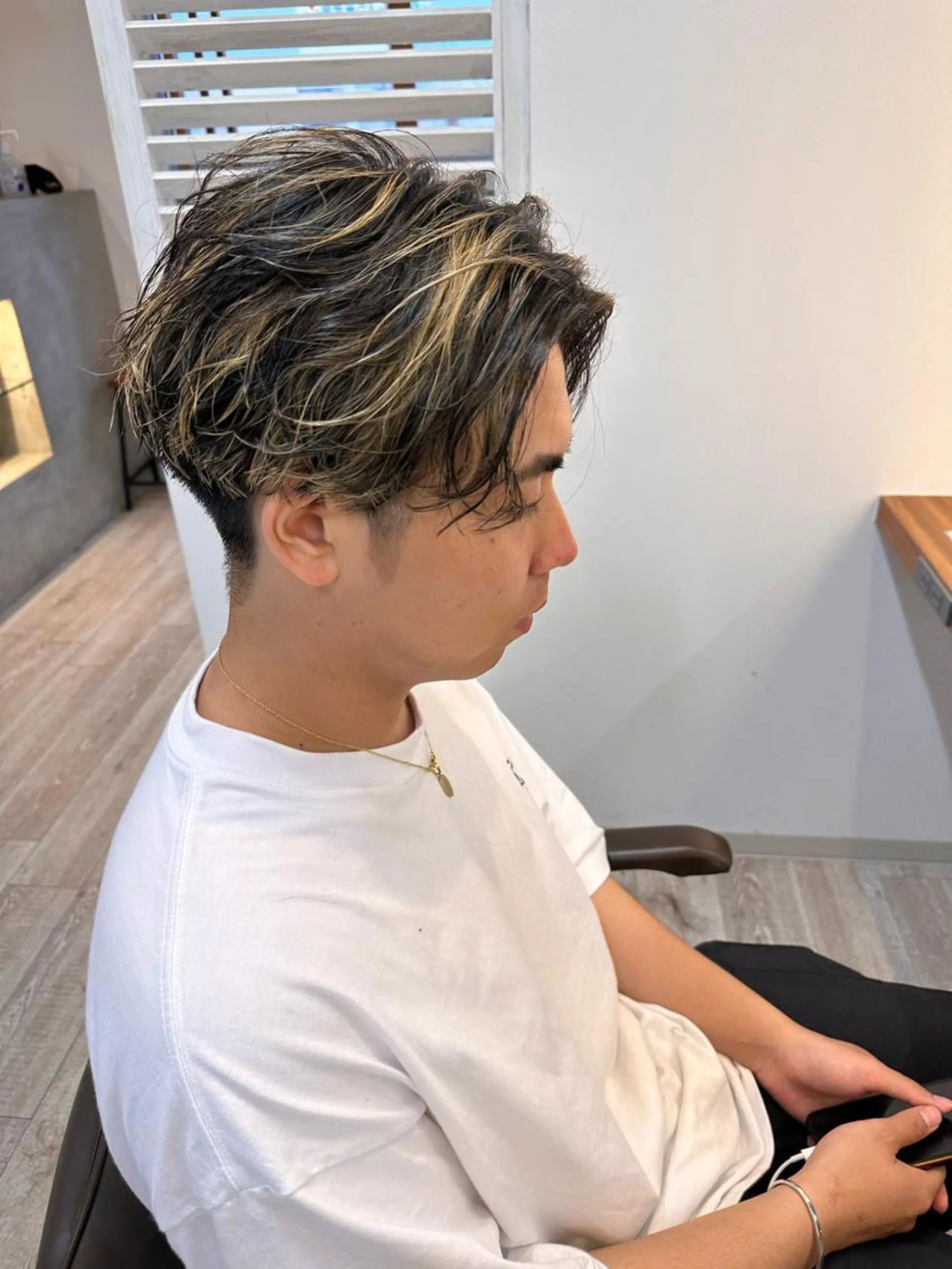 パーマ メンズ 下島 優人のヘアスタイル