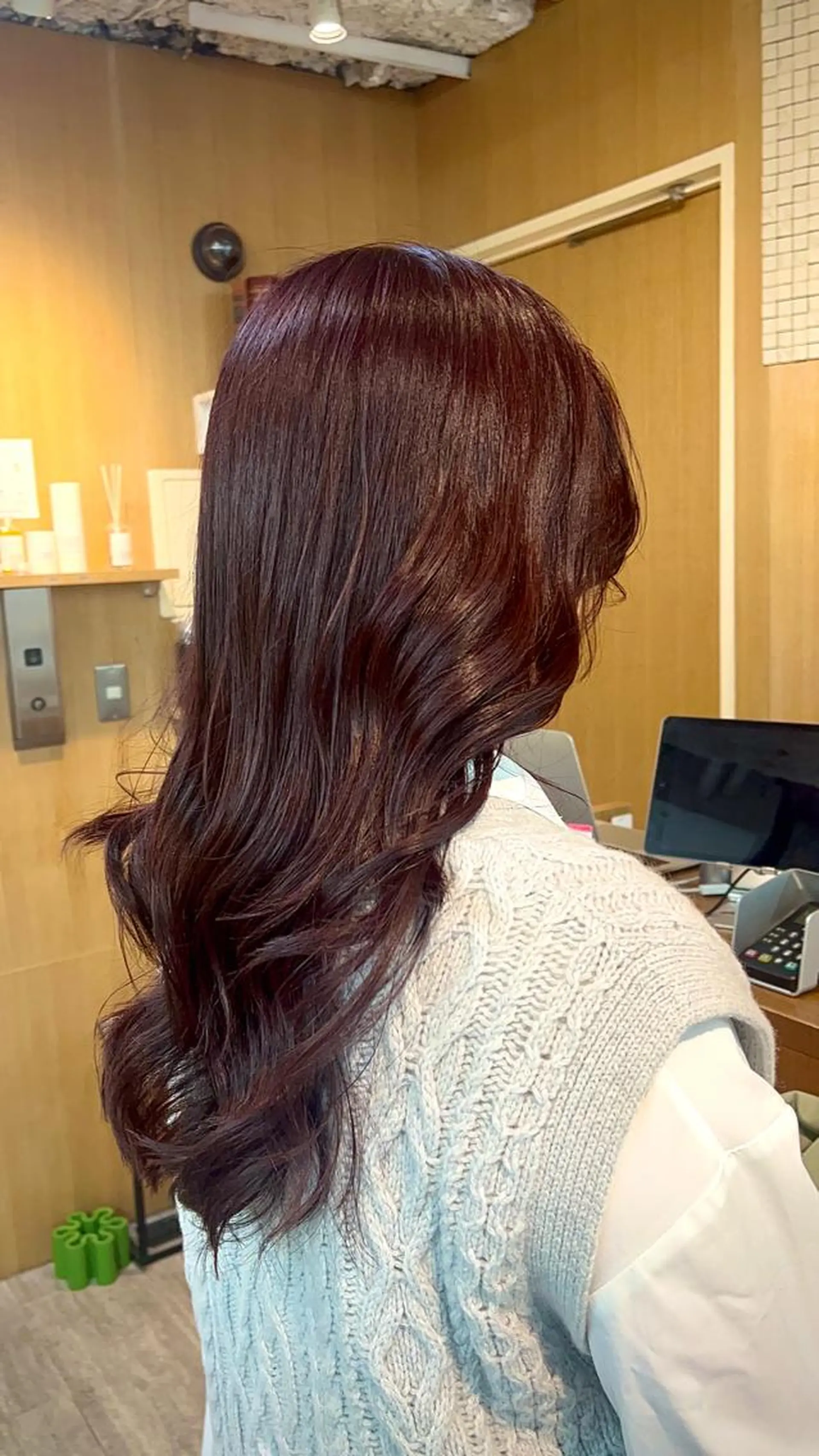 セミロング カラー ブラウンカラー イルミナカラー ピンクカラー ピンクブラウン 透明感カラー/ イルミナカラーヒロキのヘアスタイル