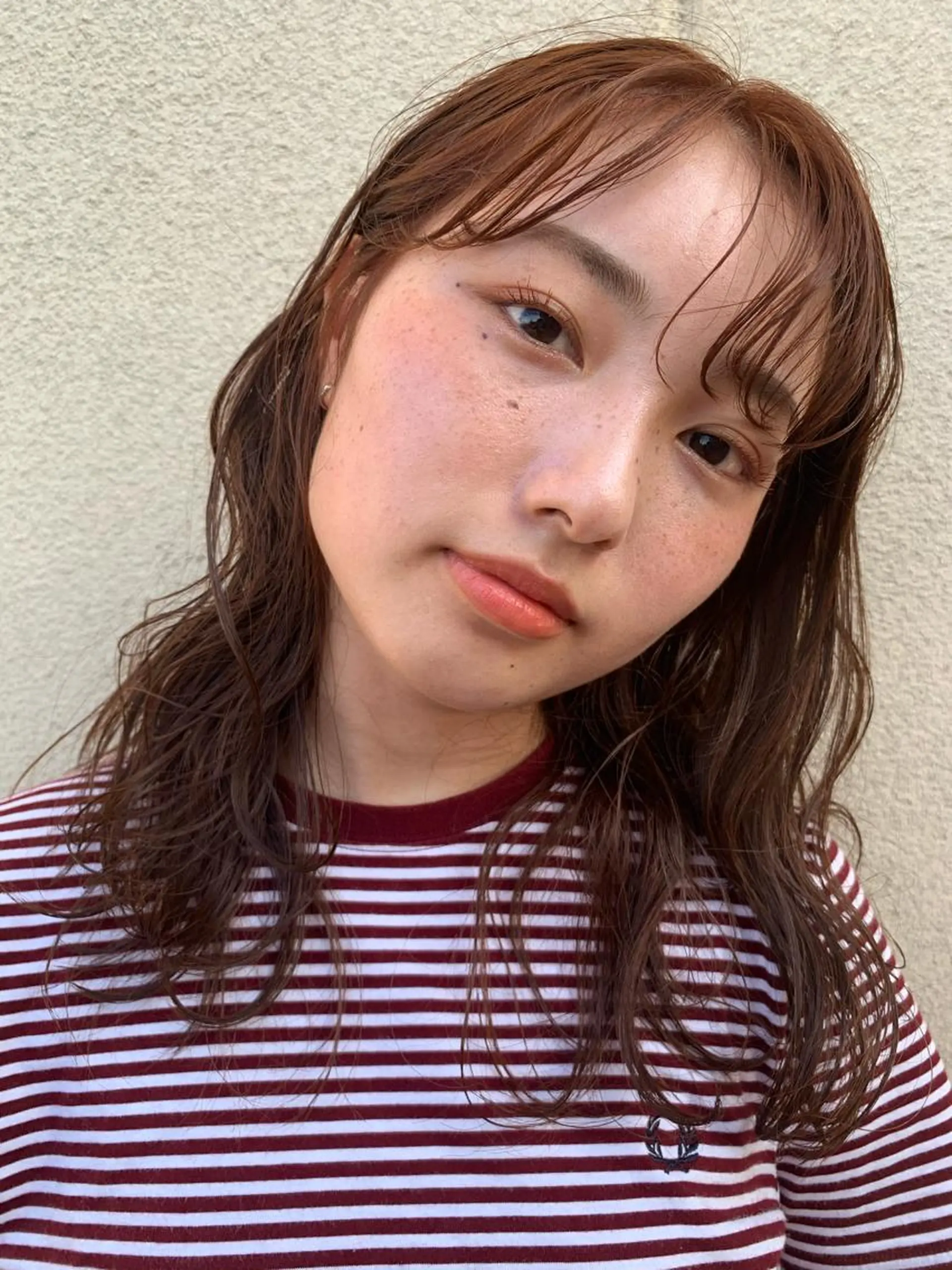 ミディアム カラー haru/レイヤー/ ウルフのヘアスタイル