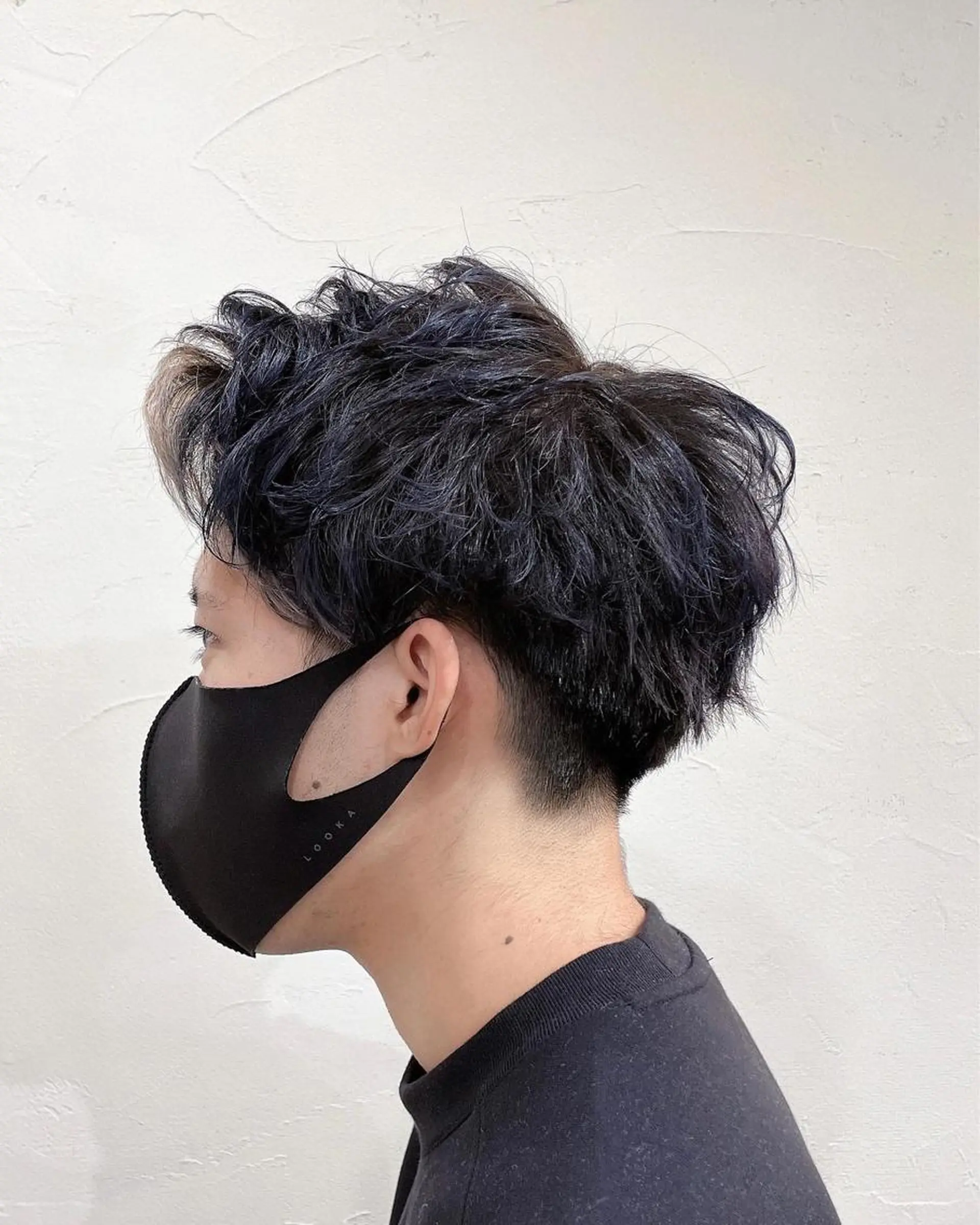 ショート メンズ マッシュ 刈り上げ ミストバング かんばら りょーいのヘアスタイル