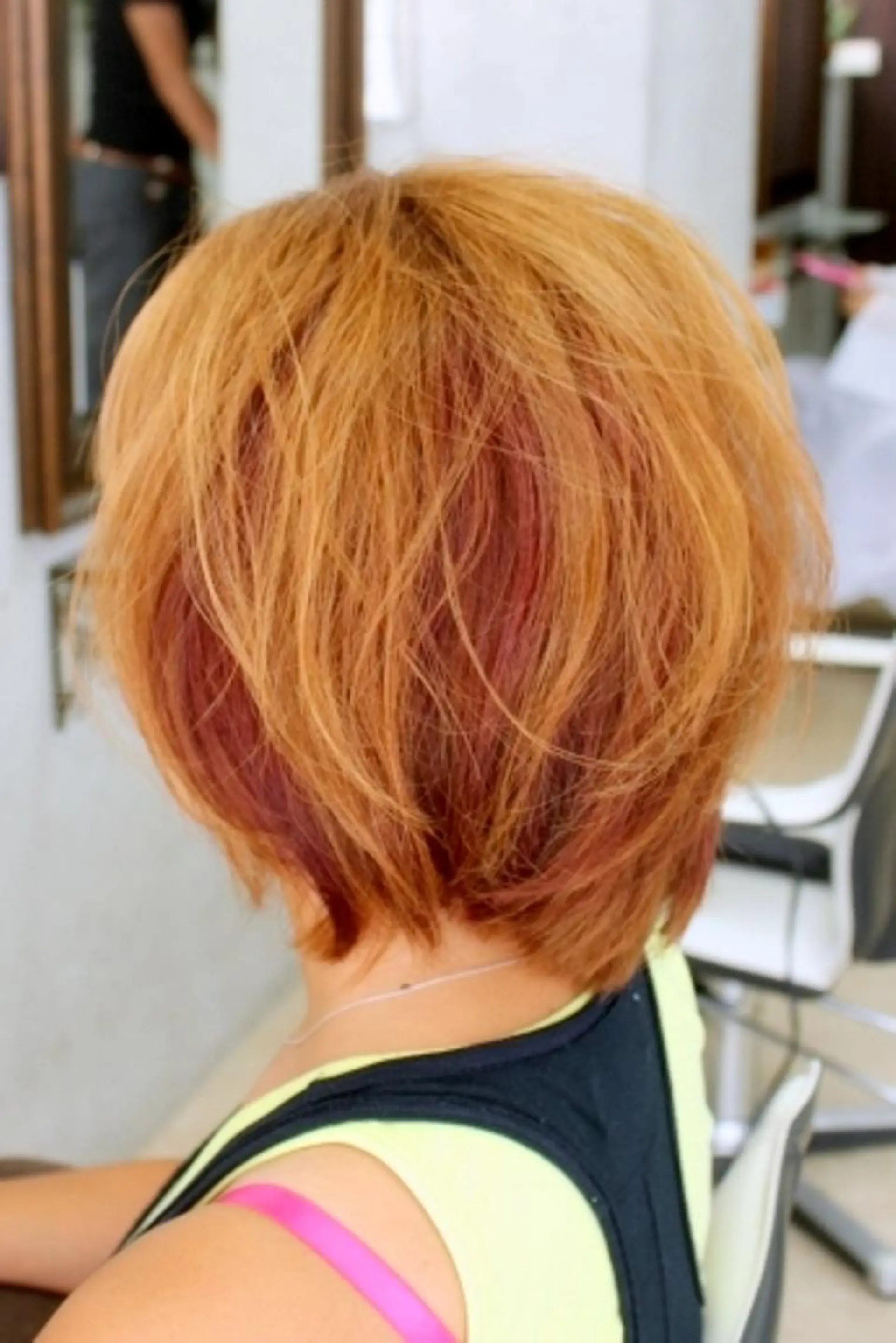 ショート カラー レッドカラー 村上 貴徳のヘアスタイル