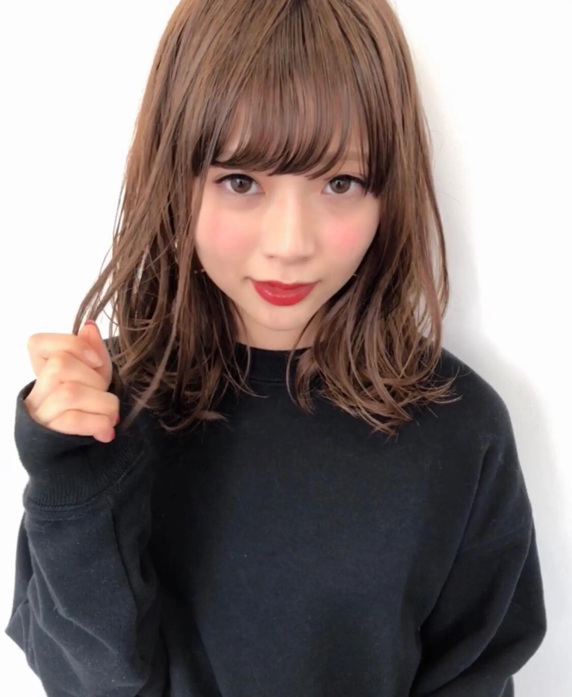 セミロング カラー ヘアアレンジ 女性が憧れる ショート/角田愛和のヘアスタイル