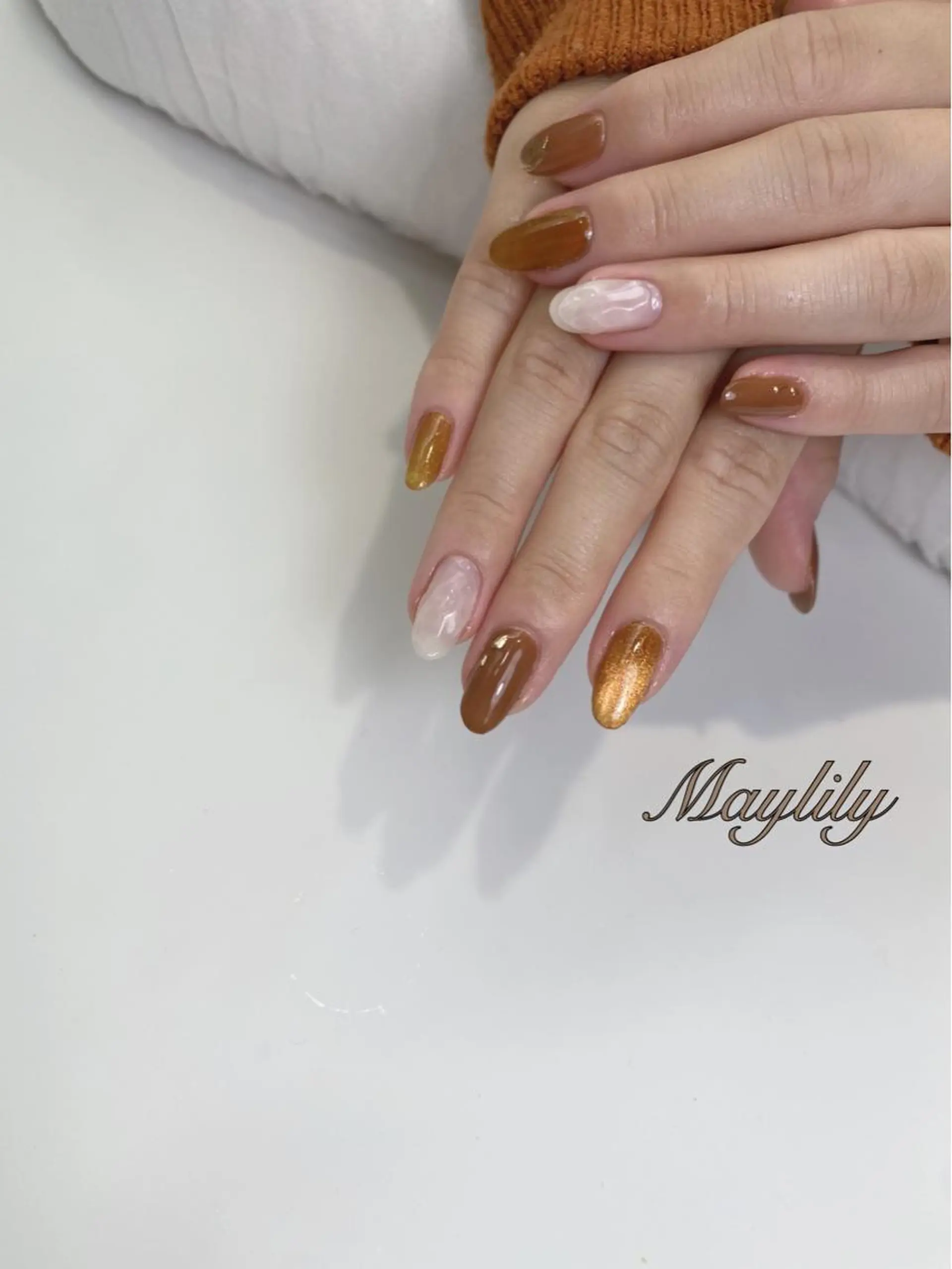 ネイル 持ち込み ハンドネイル Nail salon Maylily所属・Nail salon Maylilyのネイルデザイン