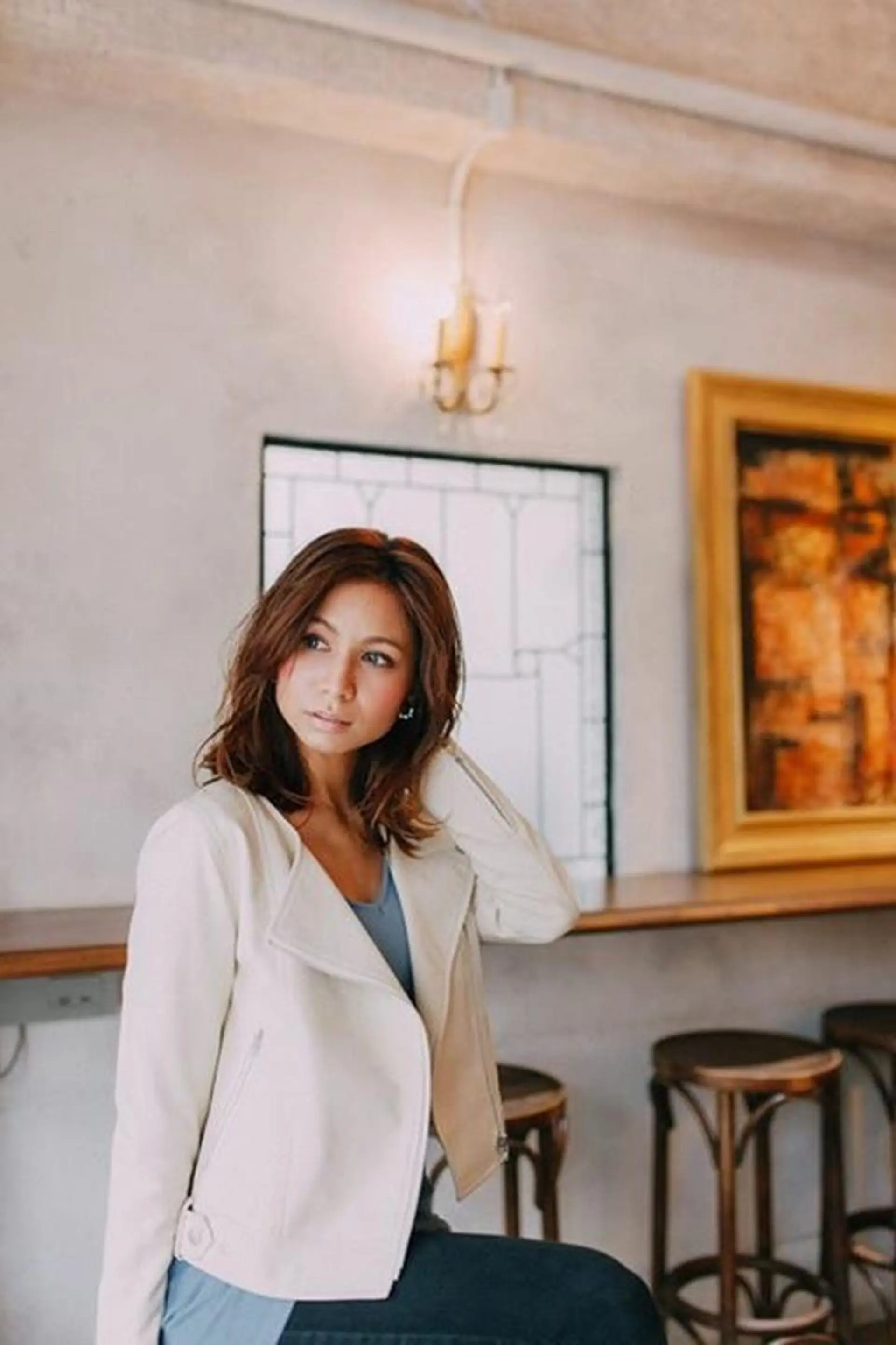 ミディアム ハイライト 舘野 太嘉宏のヘアスタイル