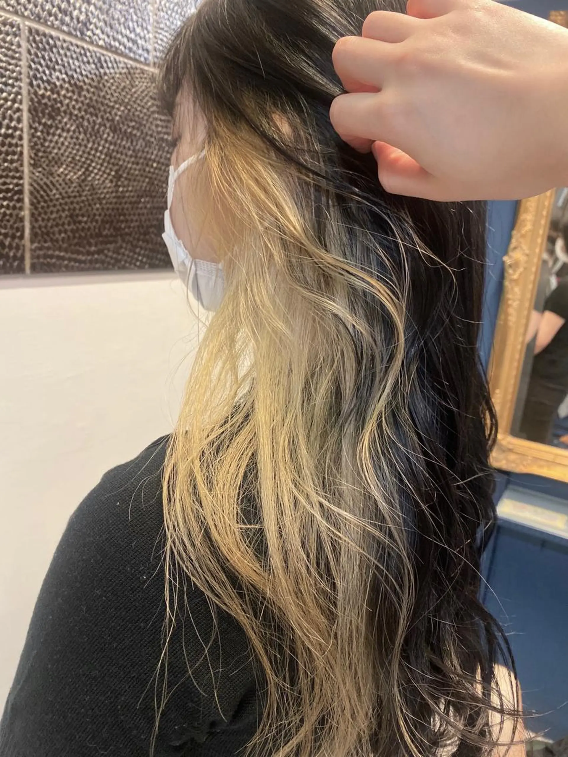 ロング カラー インナーカラー アオイ🩵暖色 /まろやかカラーのヘアスタイル