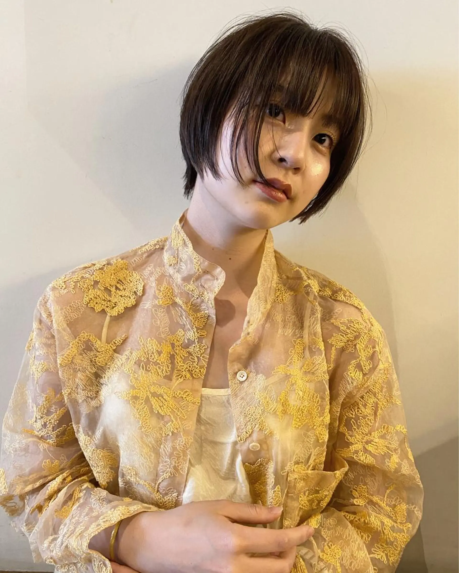 ショート カラー ショートヘア ケアブリーチ/ボブ/ honoのヘアスタイル