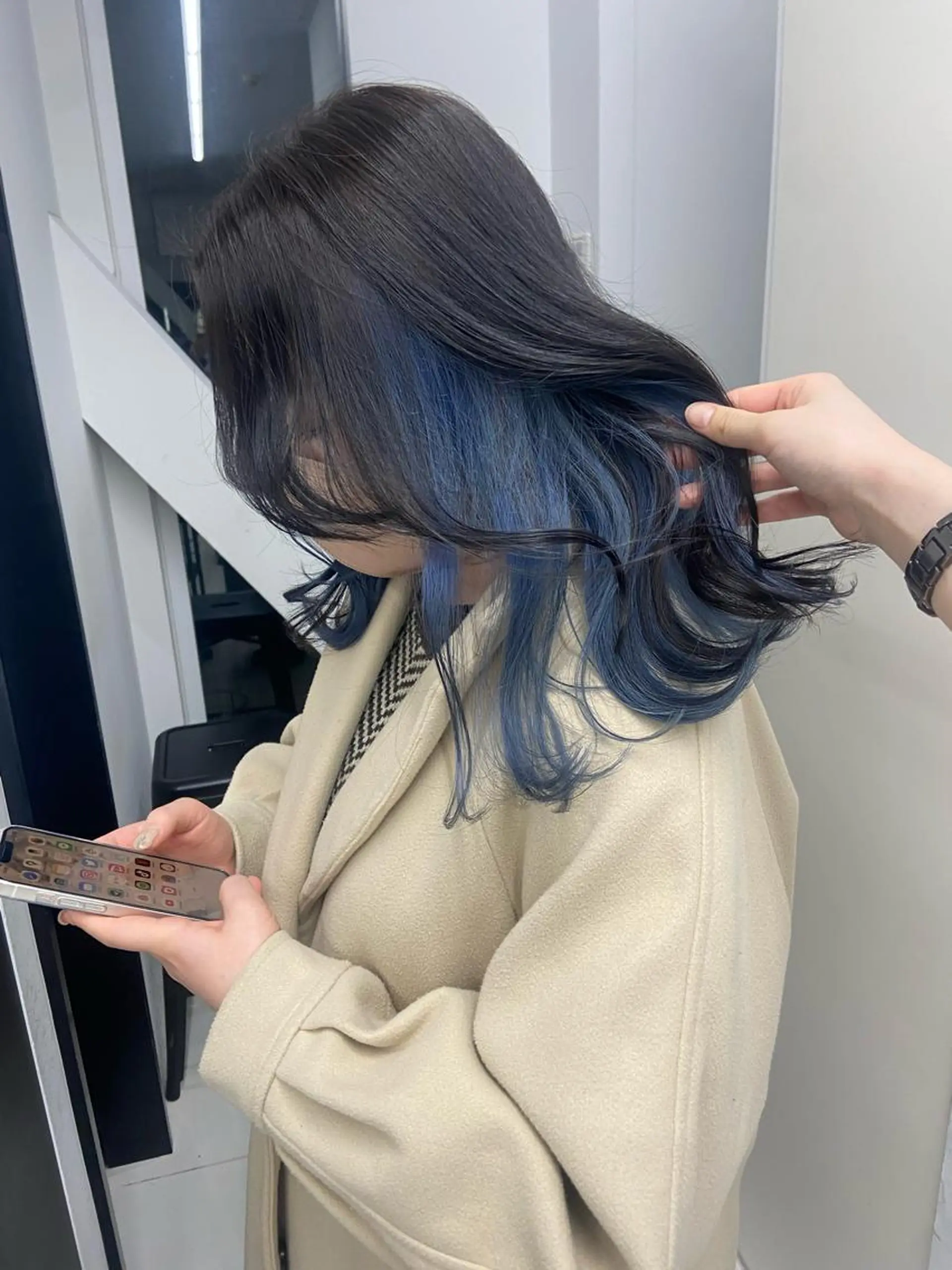 ミディアム 韓国風ヘア ヘアカラー 韓国レイヤー/ヘア カラー🎀ayamiのヘアスタイル