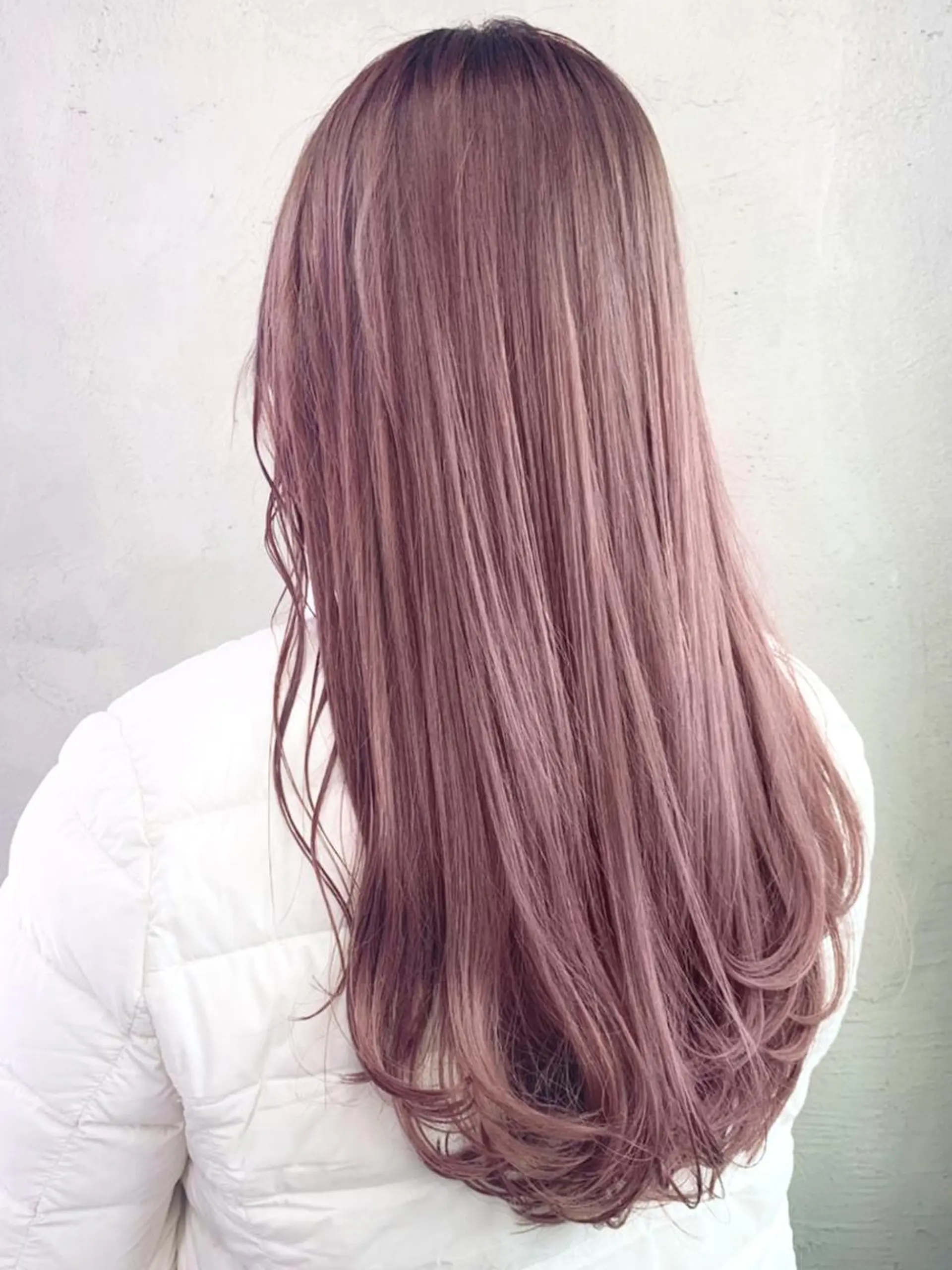 セミロング カラー パーマ ヘアアレンジ ブラウンカラー ピンクカラー ピンクブラウン ITbyALBUM 浦和店のヘアスタイル