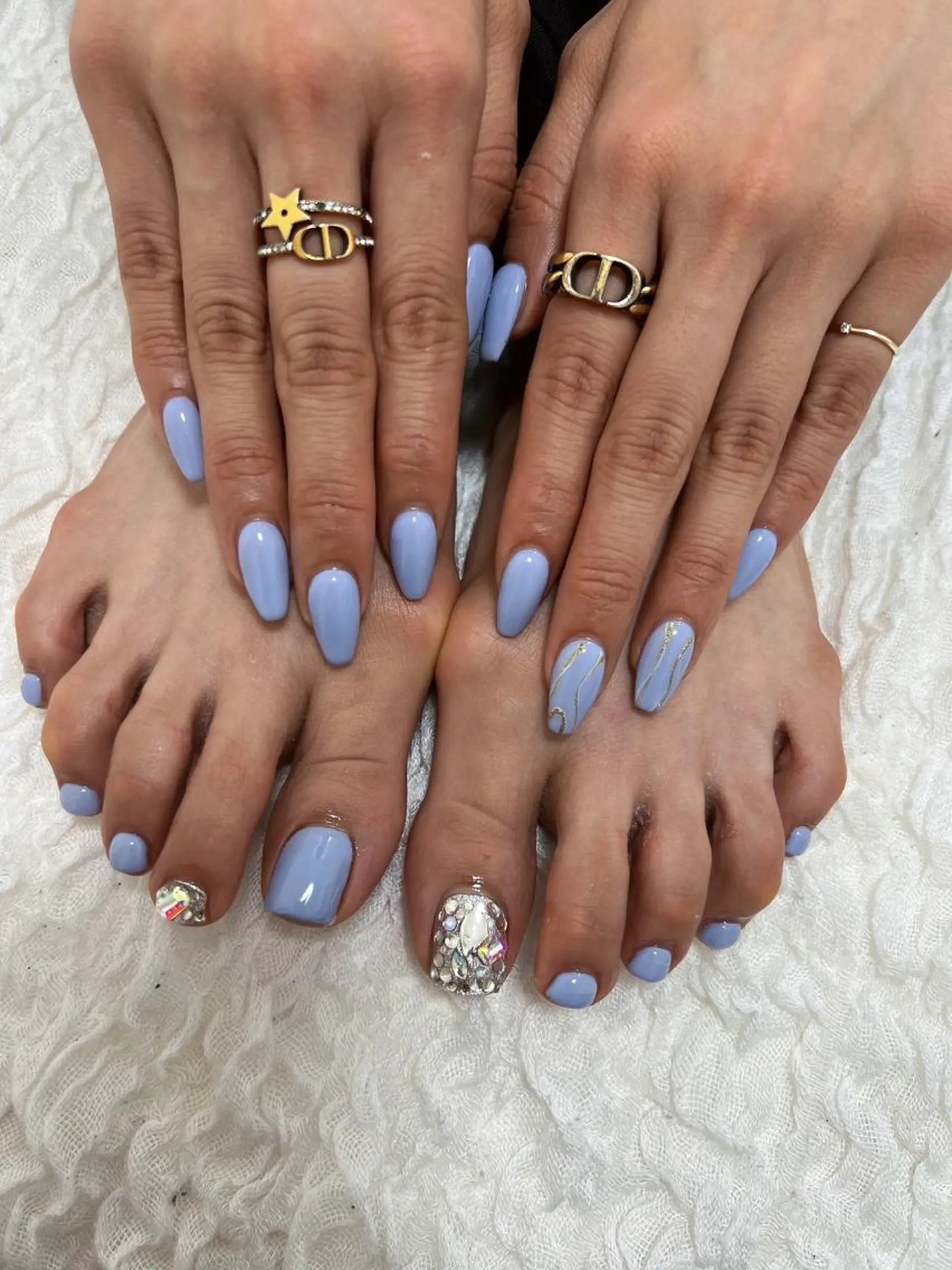 ネイル ブルー coco nailのネイルデザイン