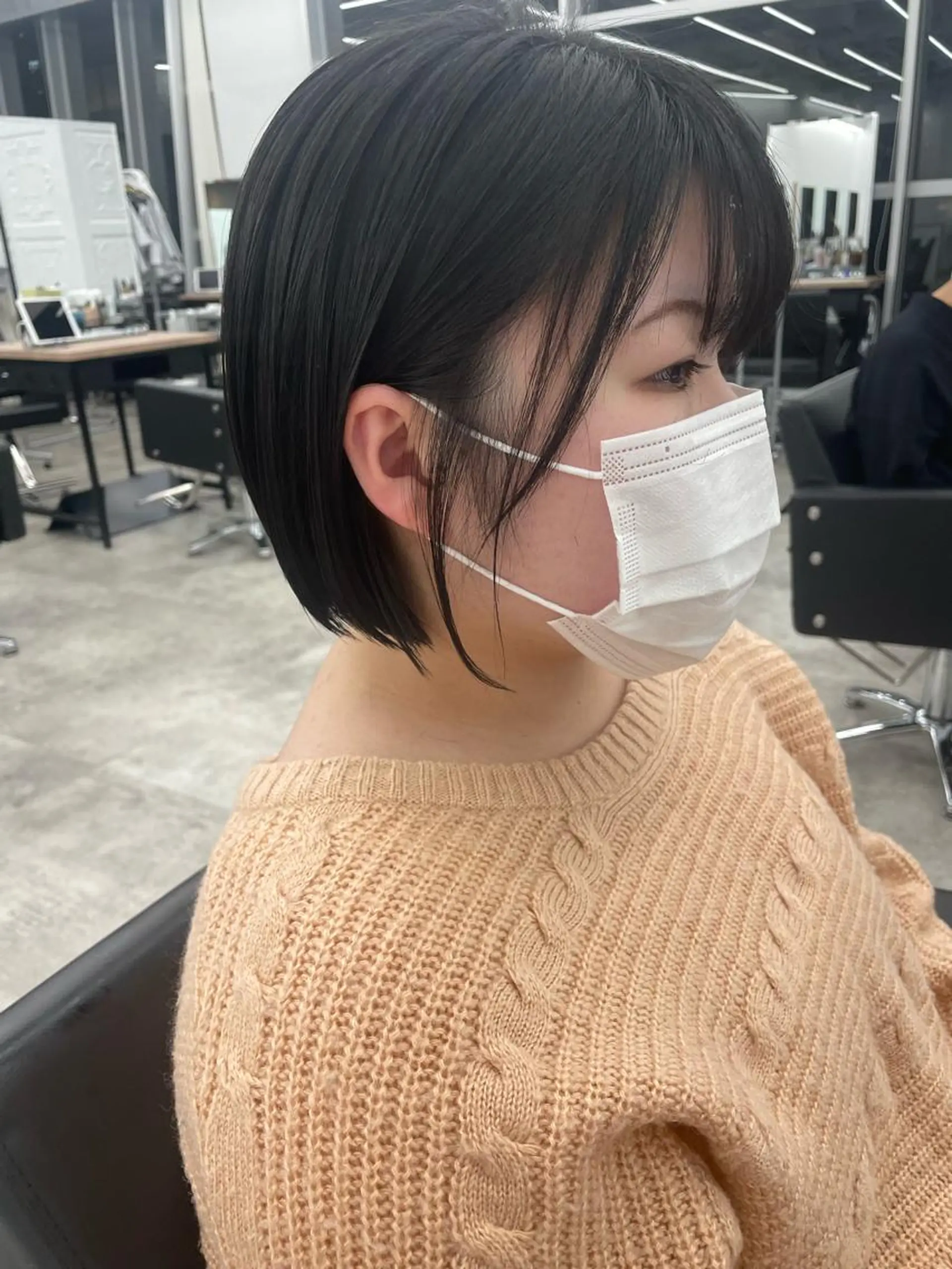 ショート ボブ ショートヘア カット OAK 学芸大学所属・秋葉萌　透明感カラー /レイヤー/ボブ♡のヘアスタイル